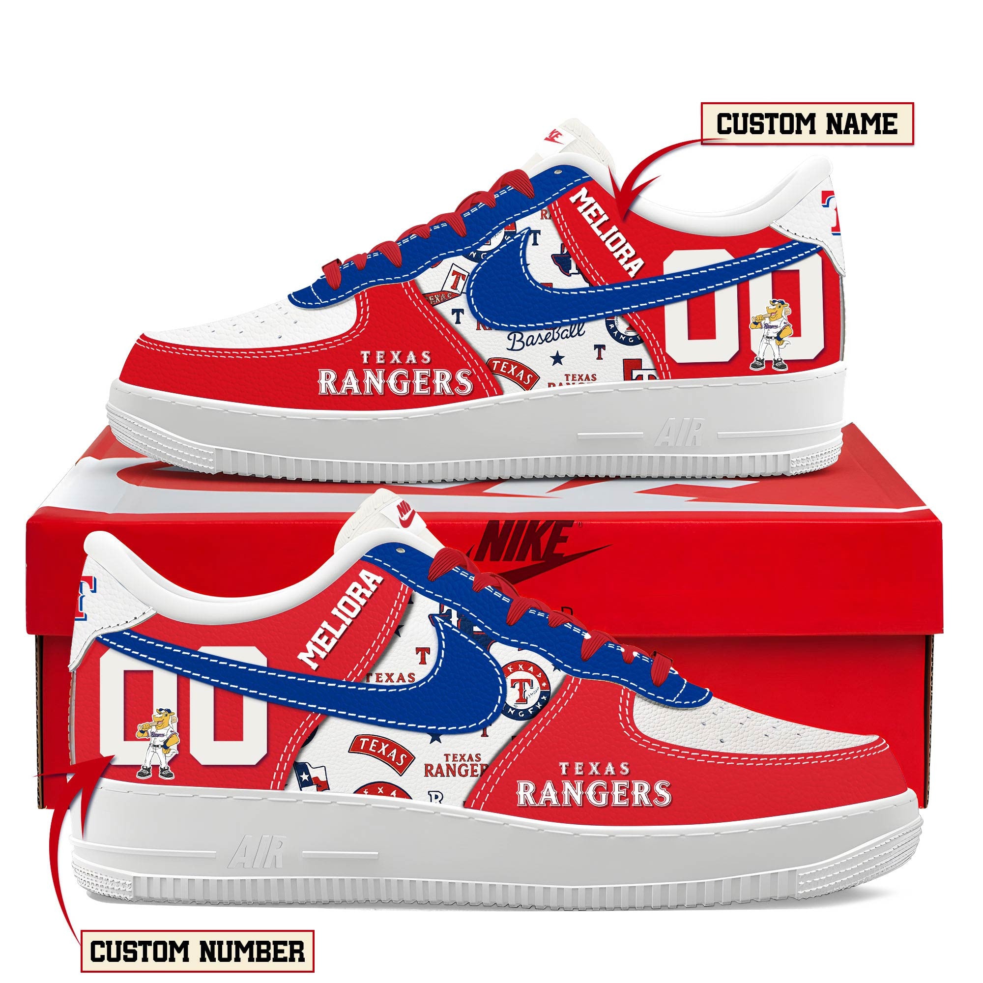 Ideafootwear Texas Rangers Air Low-Top Sneakers Shoes For Men And Women 1