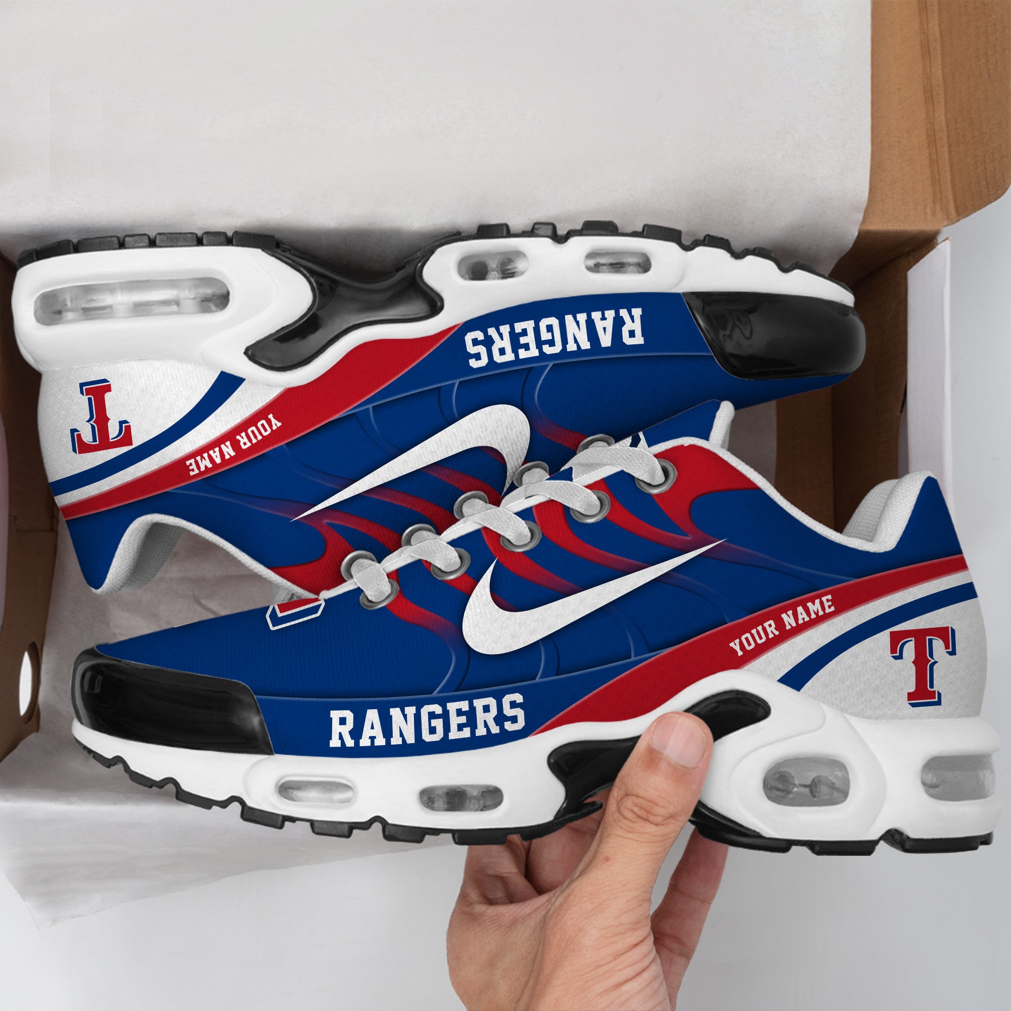Ideafootwear Texas Rangers TN Shoes Sneakers For Men And Women