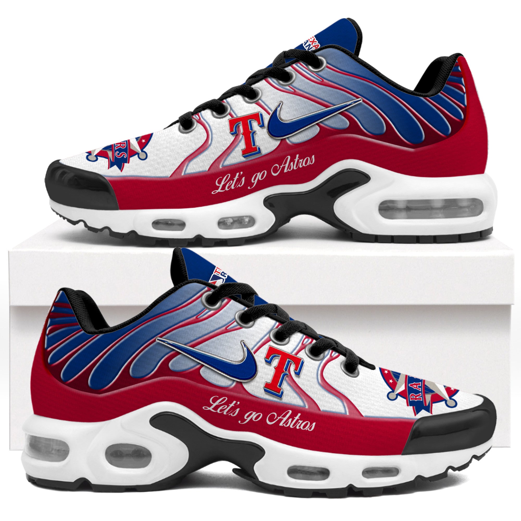 Ideafootwear Texas Rangers TN Shoes Sneakers For Men And Women