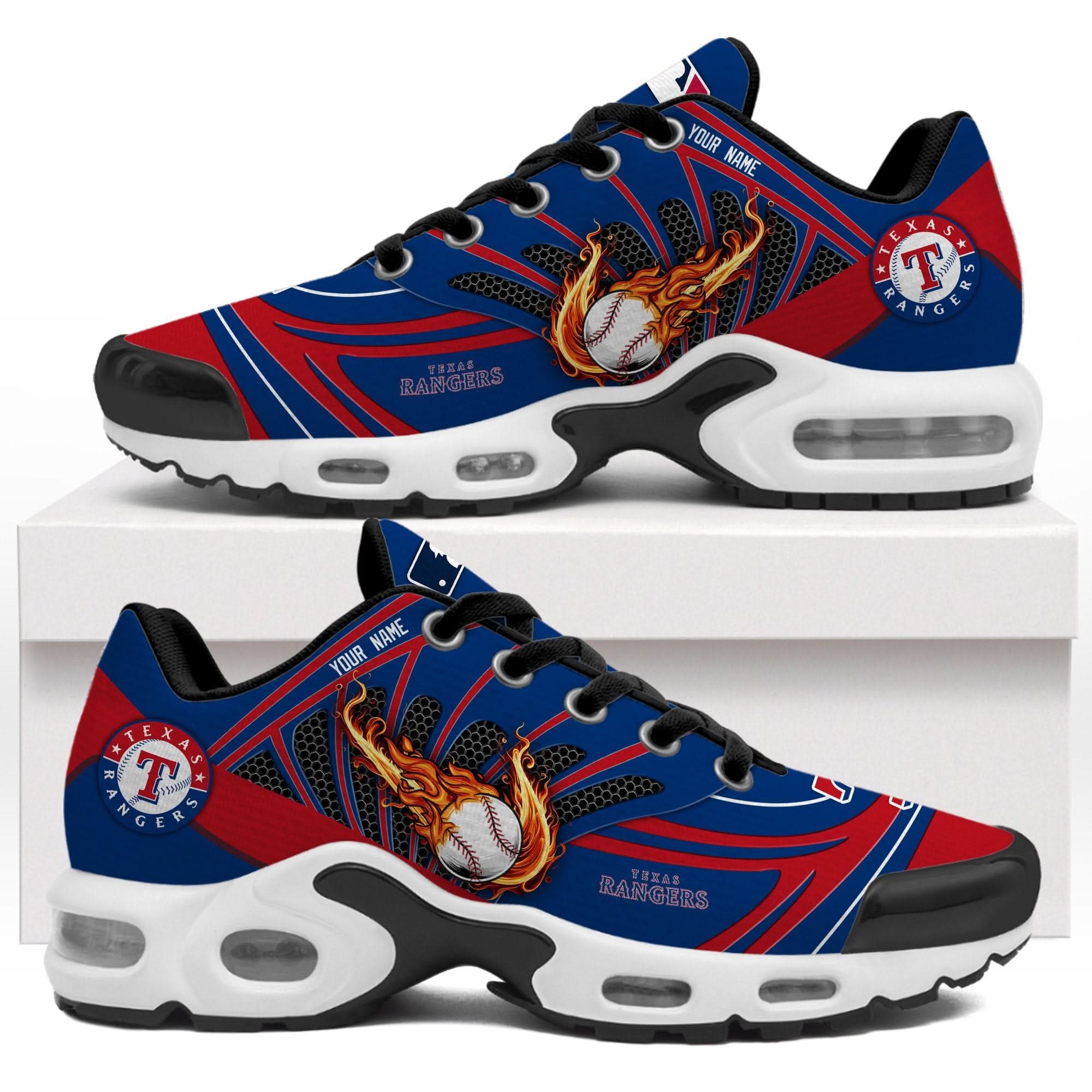 Ideafootwear Texas Rangers TN Shoes Sneakers For Men And Women