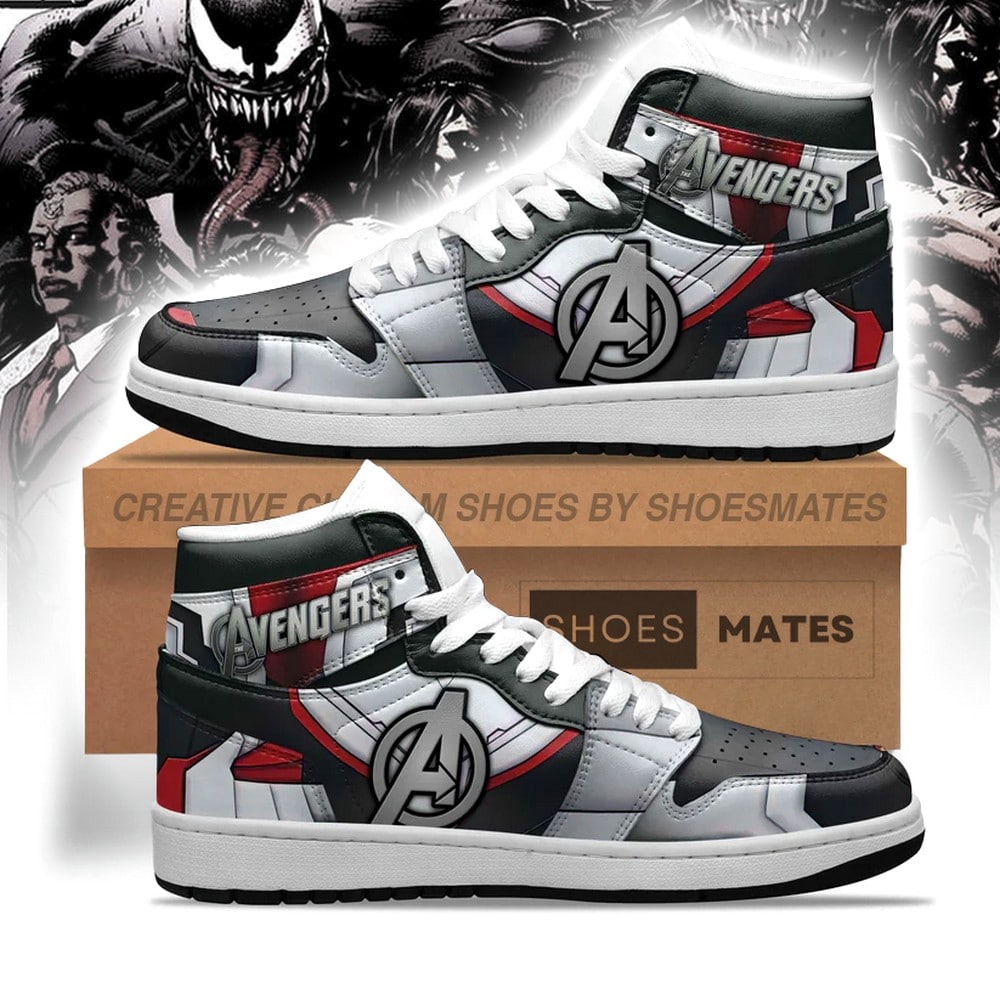 Ideafootwear The Avengers AJ1 High Sneakers Shoes For Men And Women