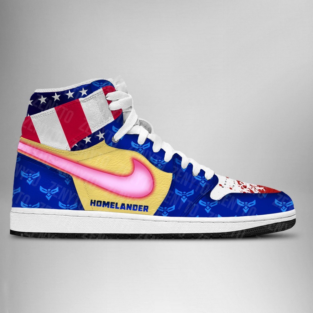 Ideafootwear The Boys Homelander AJ1 High Sneakers Shoes For Men And Women