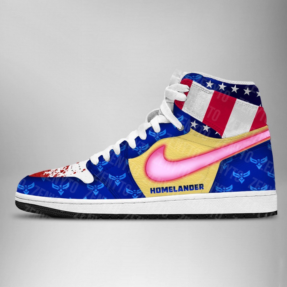Ideafootwear The Boys Homelander AJ1 High Sneakers Shoes For Men And Women
