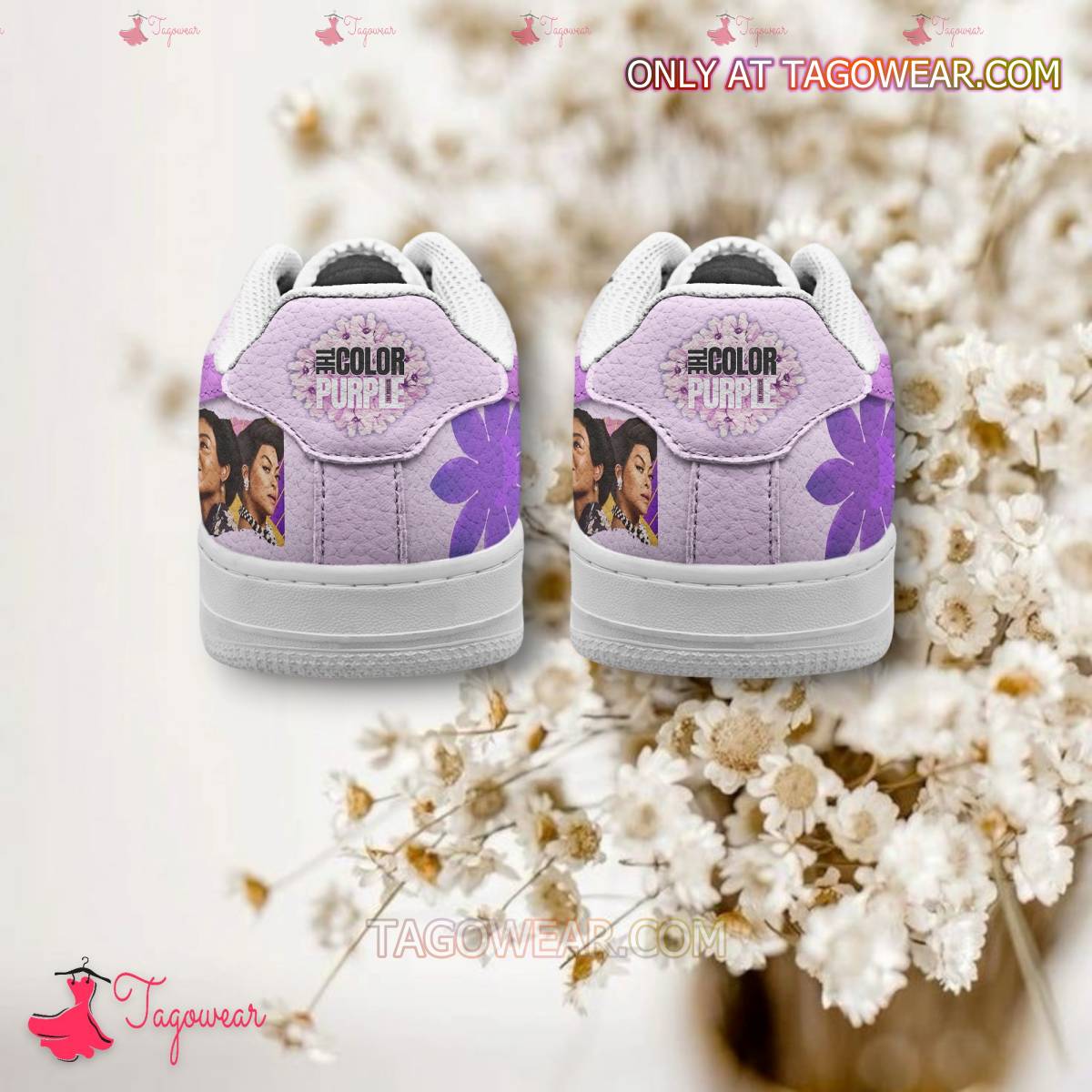 Ideafootwear The Color Purple Air Low-Top Sneakers Shoes For Men And Women 3