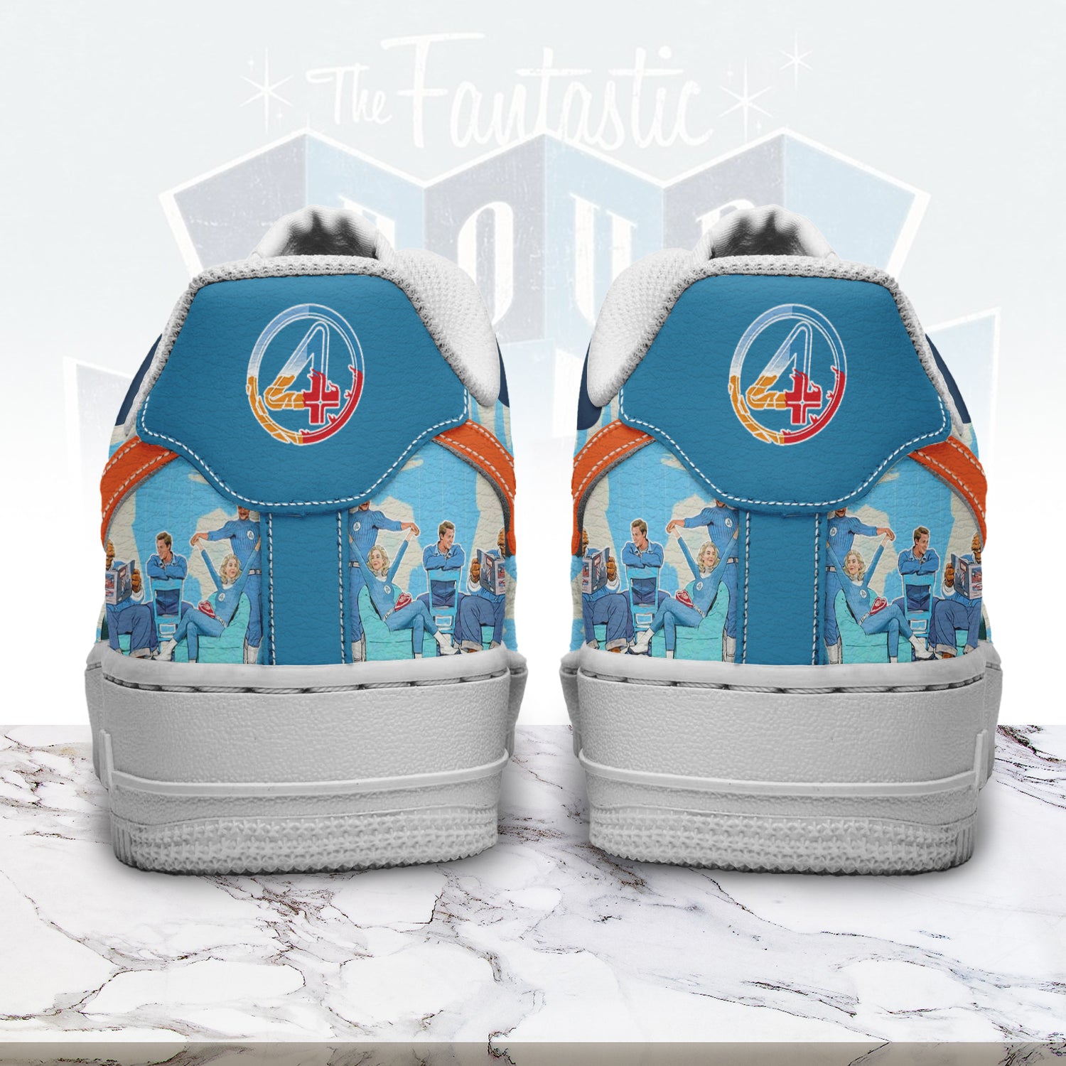 Ideafootwear The Fantastic Four Air Low-Top Sneakers Shoes For Men And Women 3