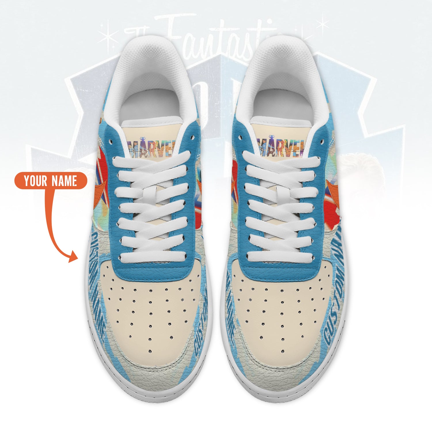 Ideafootwear The Fantastic Four Air Low-Top Sneakers Shoes For Men And Women 2
