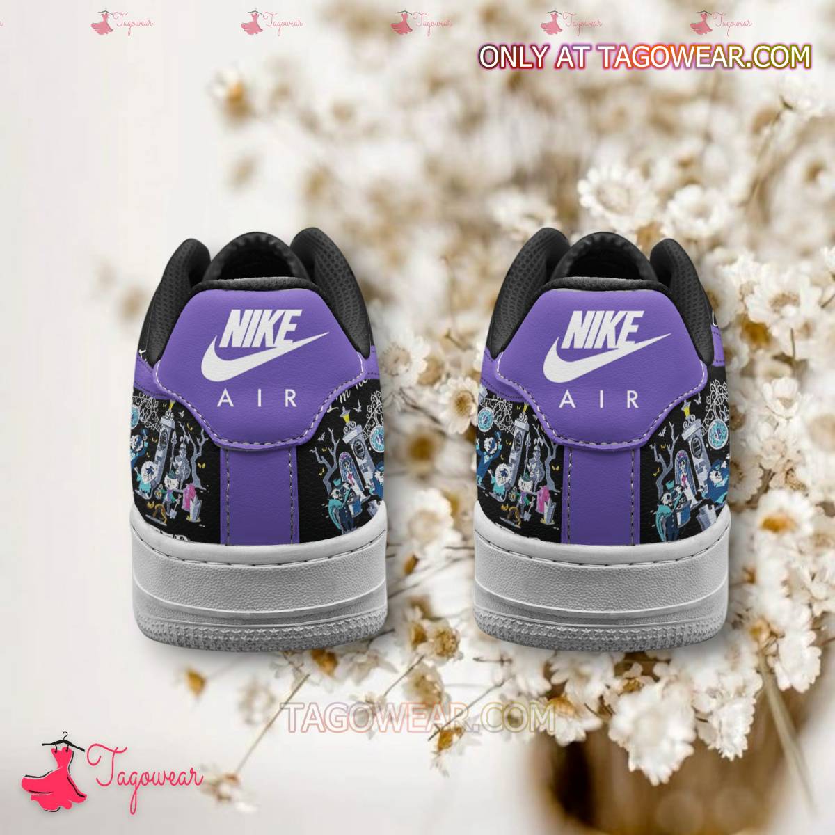 Ideafootwear The Haunted Mansion Air Low-Top Sneakers Shoes For Men And Women 3