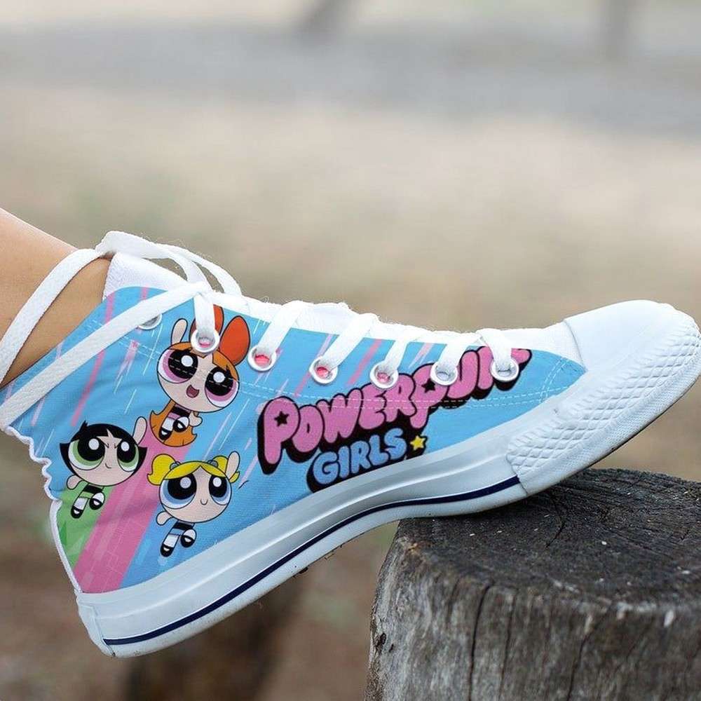Ideafootwear The Powerpuff Girls Superhero AJ1 High Sneakers Shoes For Men And Women