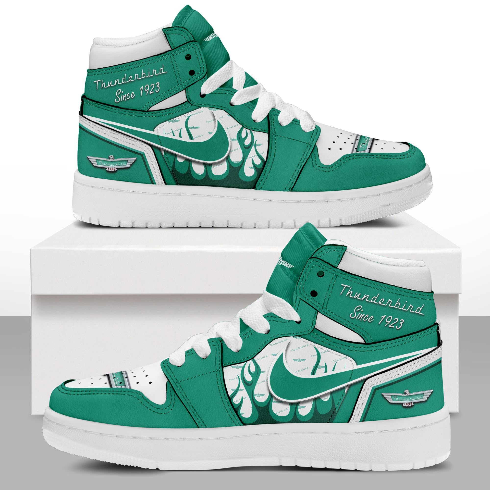 Ideafootwear Thunderbird AJ1 High Sneakers Shoes For Men And Women