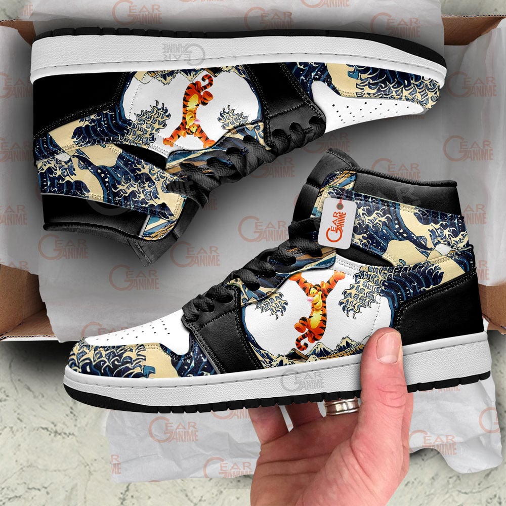 Ideafootwear Tigger AJ1 High Sneakers Shoes For Men And Women