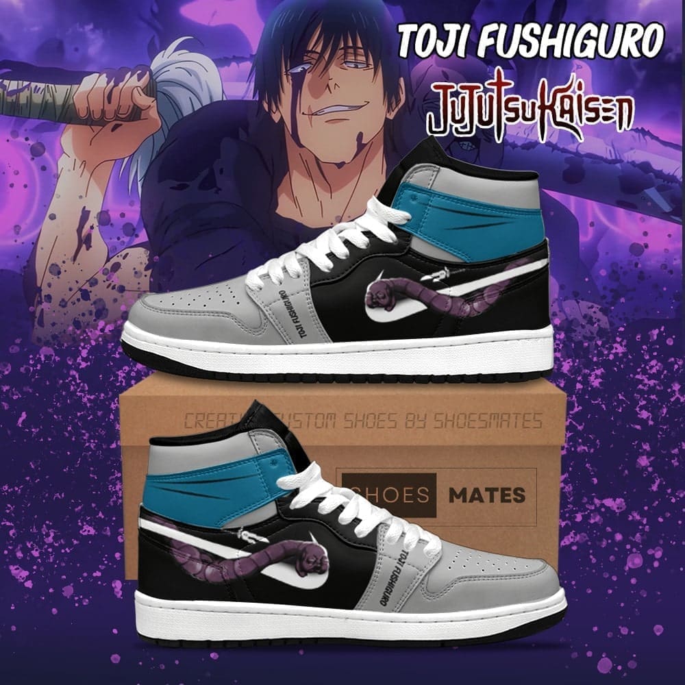 Ideafootwear Toji Fushiguro AJ1 High Sneakers Shoes For Men And Women