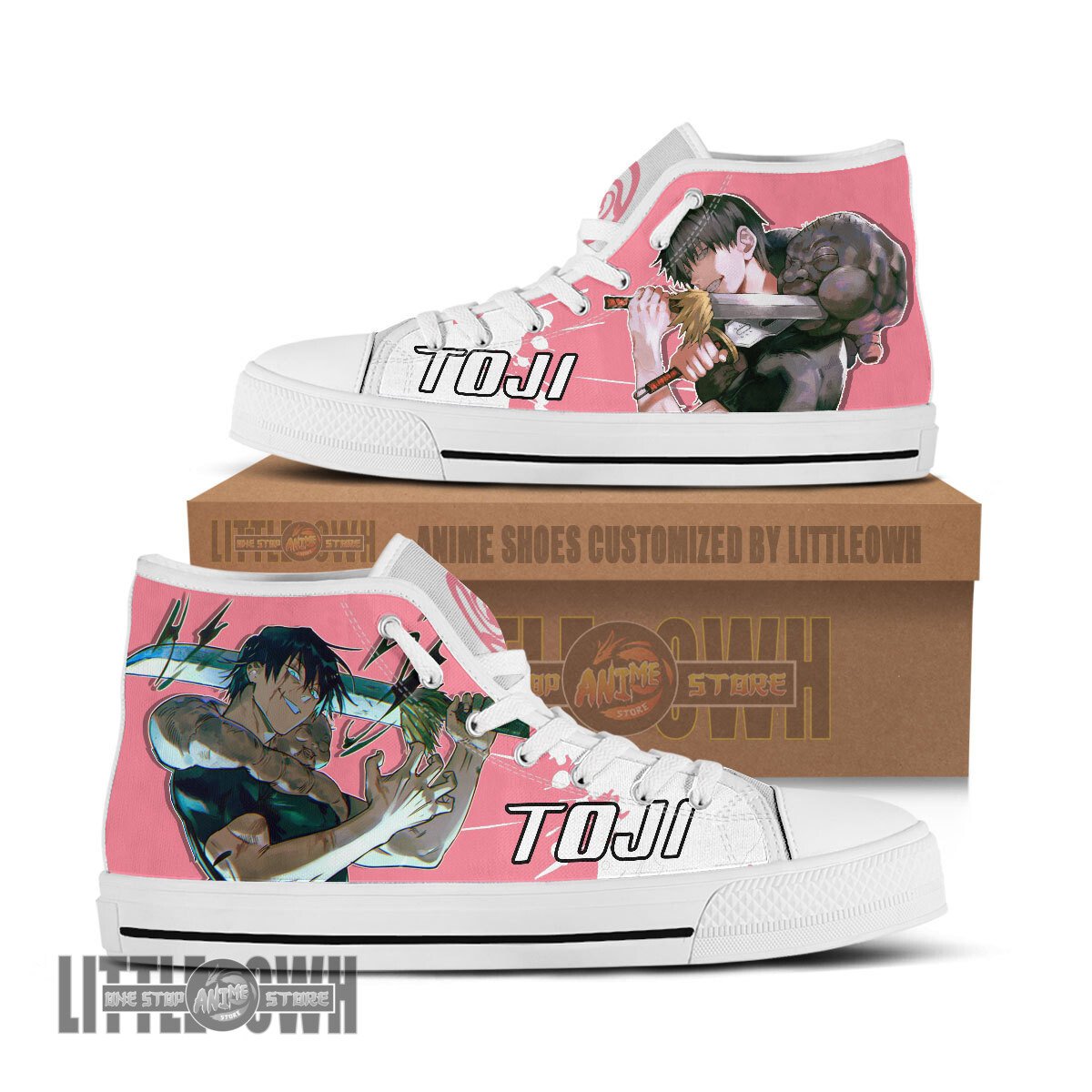 Ideafootwear Toji Fushiguro AJ1 High Sneakers Shoes For Men And Women
