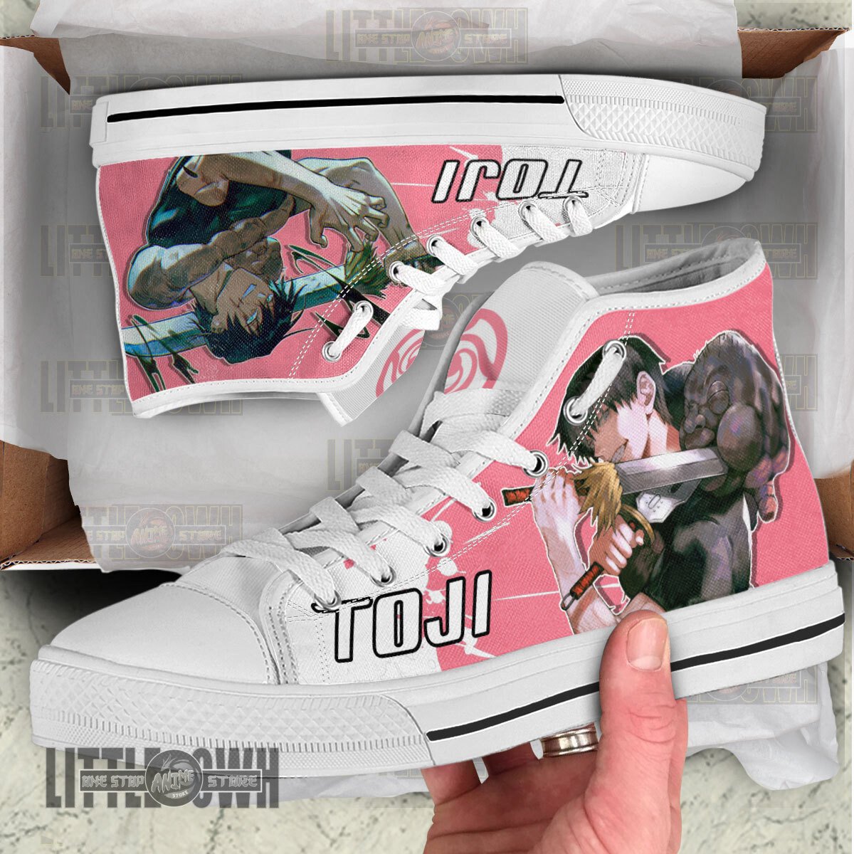 Ideafootwear Toji Fushiguro AJ1 High Sneakers Shoes For Men And Women