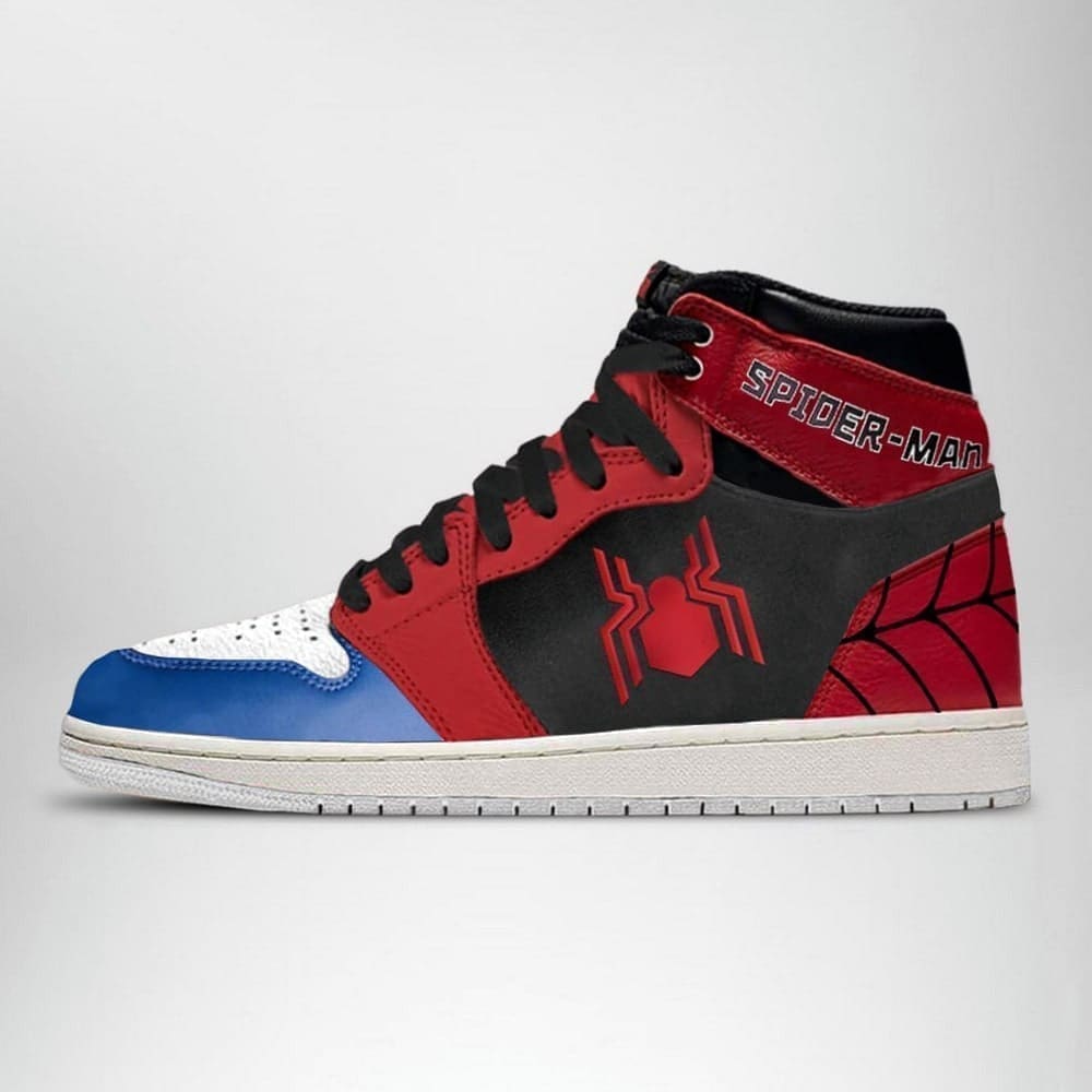 Ideafootwear Tom Holland Spider-Man AJ1 High Sneakers Shoes For Men And Women