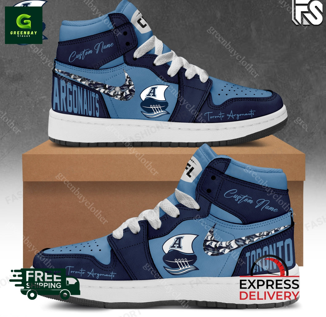 Ideafootwear Toronto Argonauts AJ1 High Sneakers Shoes For Men And Women