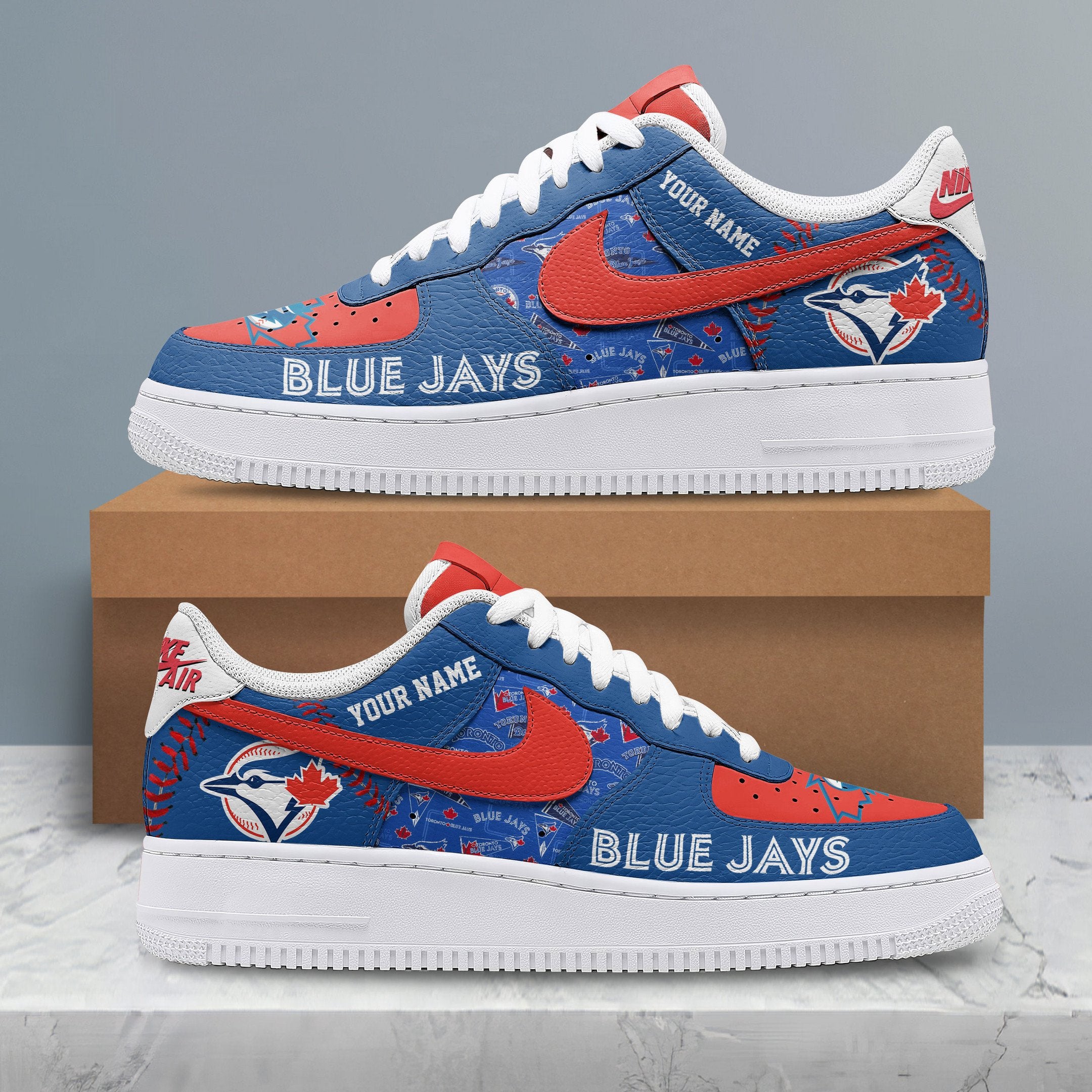 Ideafootwear Toronto Blue Jays Air Low-Top Sneakers Shoes For Men And Women 1