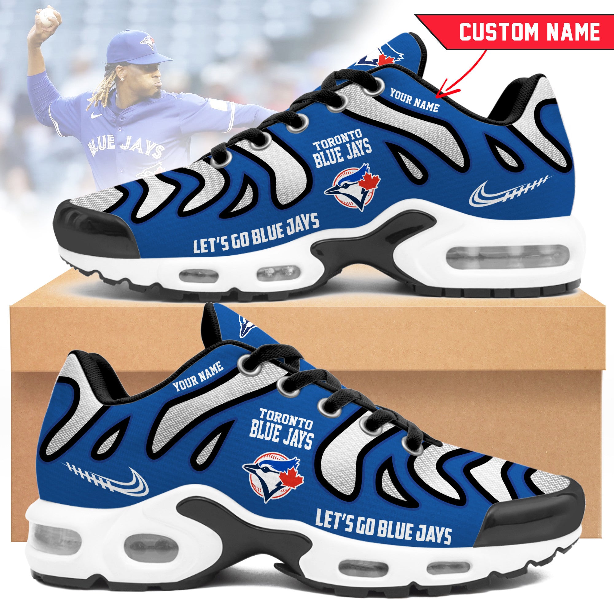 Ideafootwear Toronto Blue Jays TN Shoes Sneakers For Men And Women