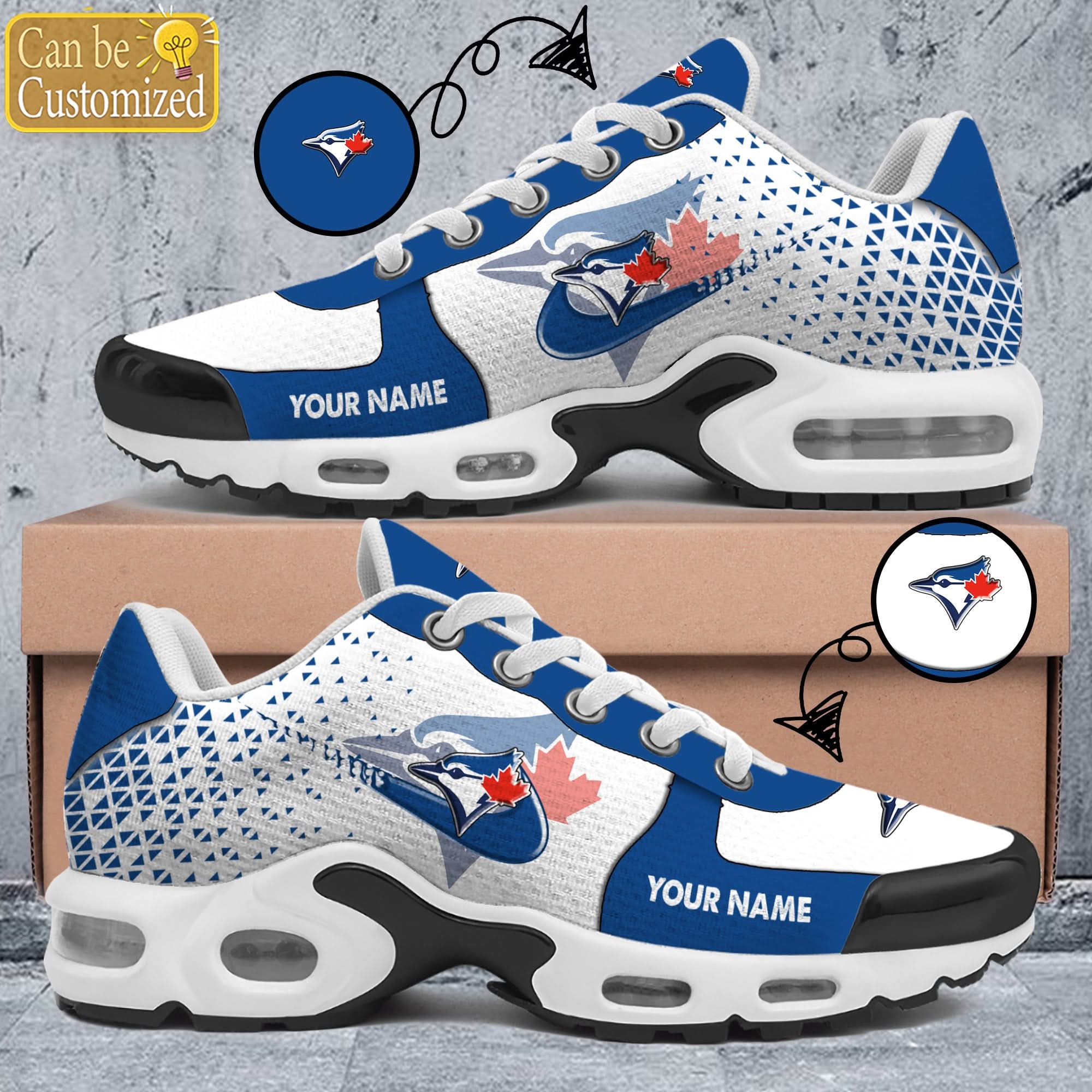 Ideafootwear Toronto Blue Jays TN Shoes Sneakers For Men And Women