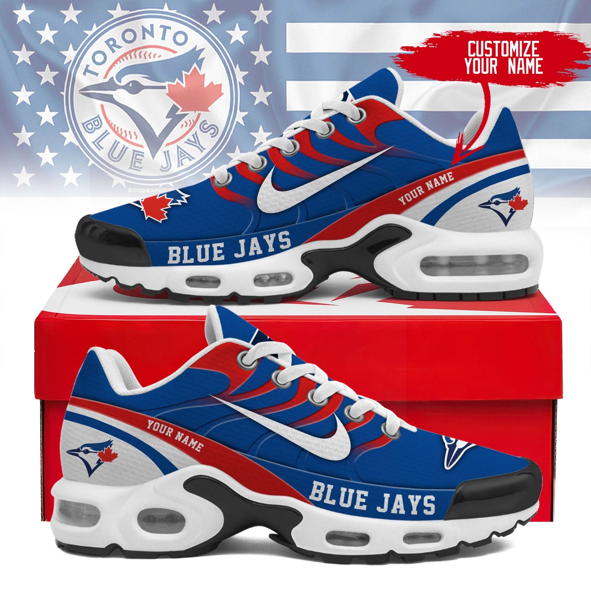 Ideafootwear Toronto Blue Jays TN Shoes Sneakers For Men And Women
