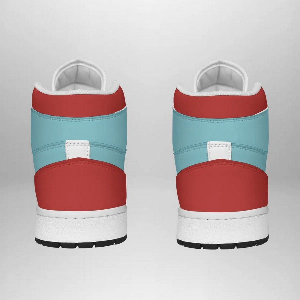 Ideafootwear Totodile Face Pokemon  AJ1 High Sneakers Shoes For Men And Women