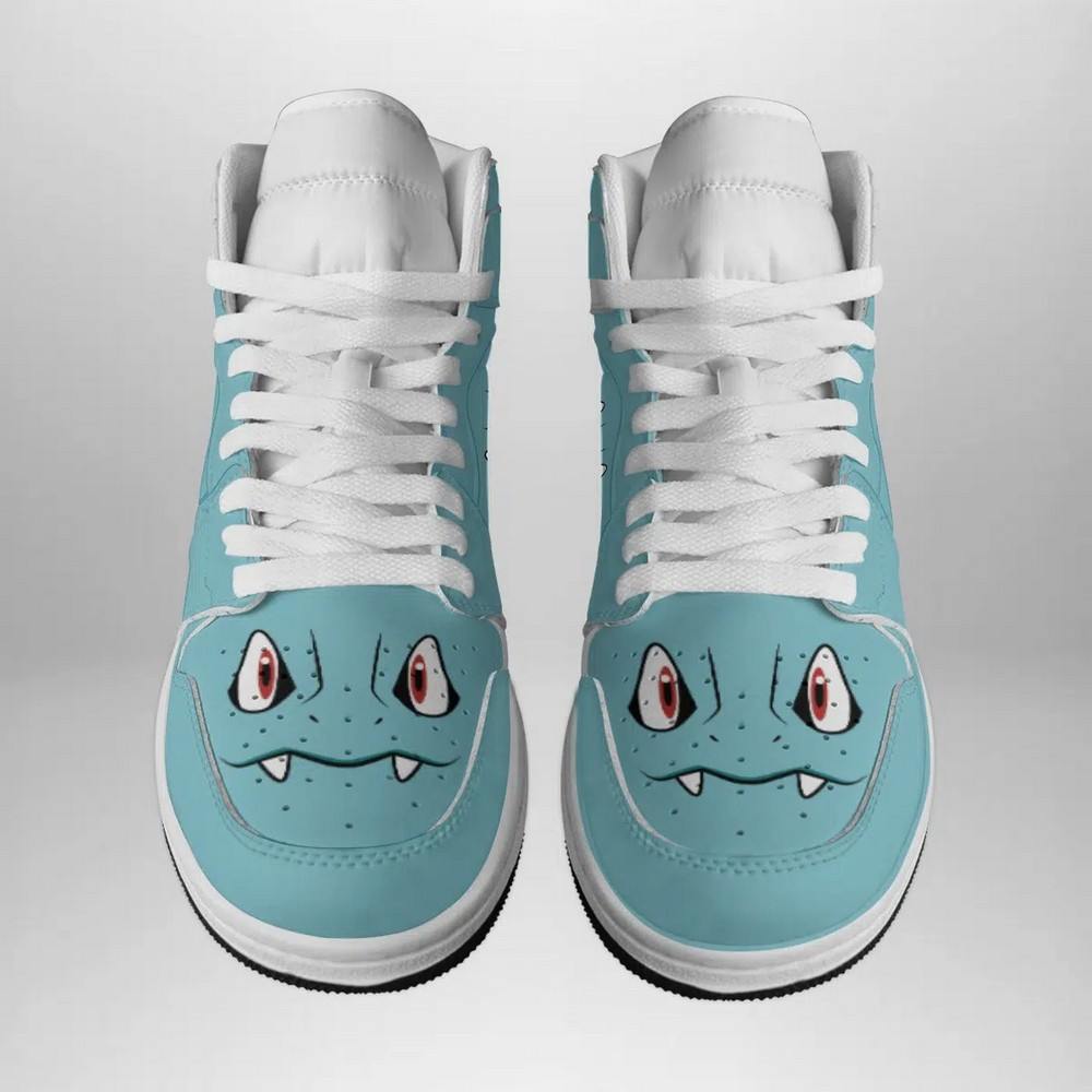 Ideafootwear Totodile Face Pokemon  AJ1 High Sneakers Shoes For Men And Women