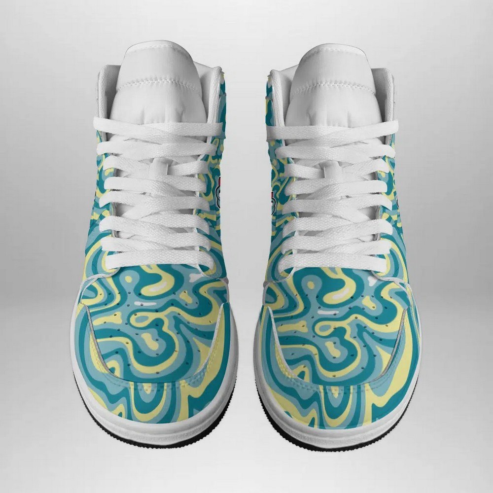 Ideafootwear Totodile Trippy Pokemon  AJ1 High Sneakers Shoes For Men And Women