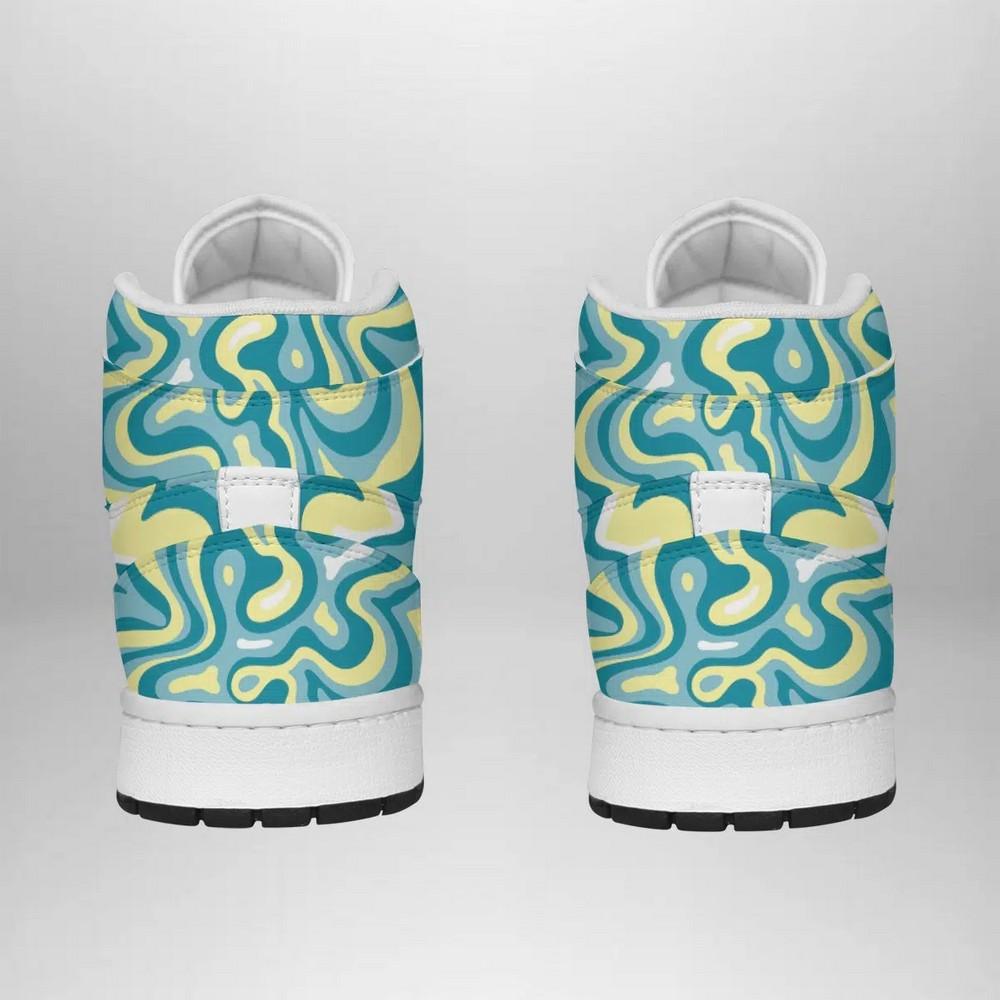 Ideafootwear Totodile Trippy Pokemon  AJ1 High Sneakers Shoes For Men And Women