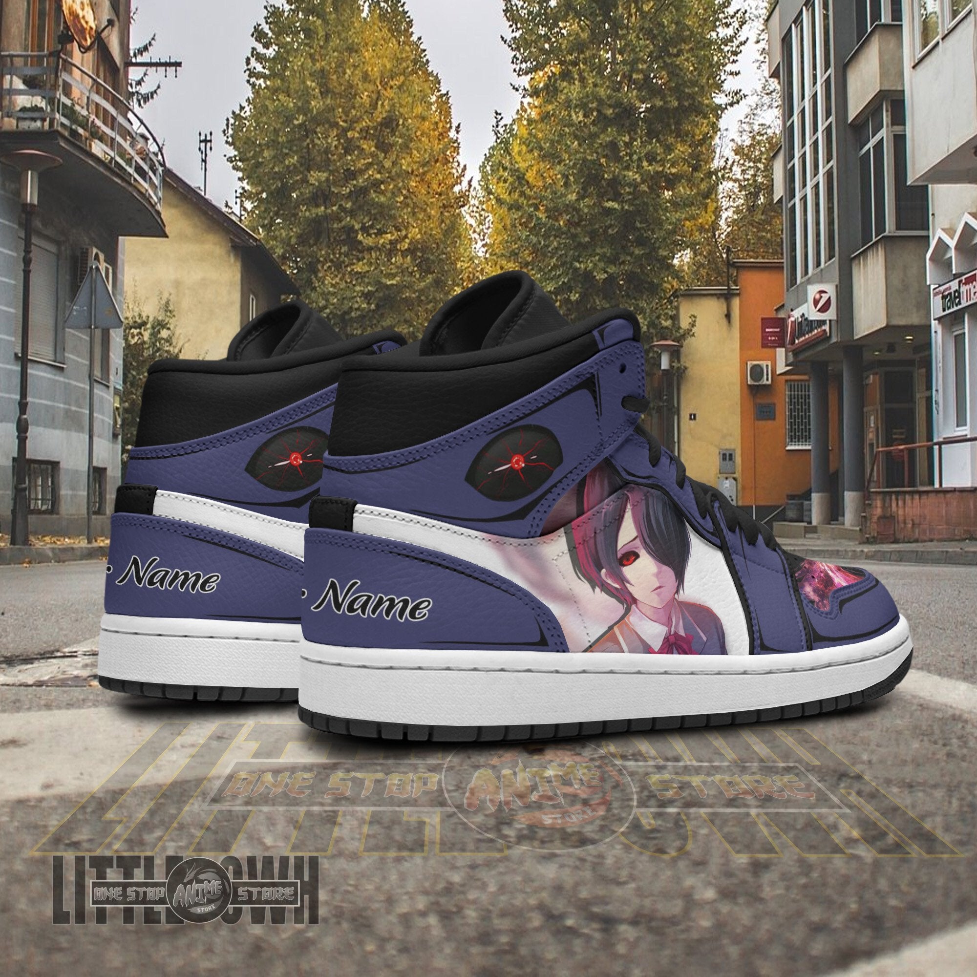 Ideafootwear Touka Kirishima AJ1 High Sneakers Shoes For Men And Women