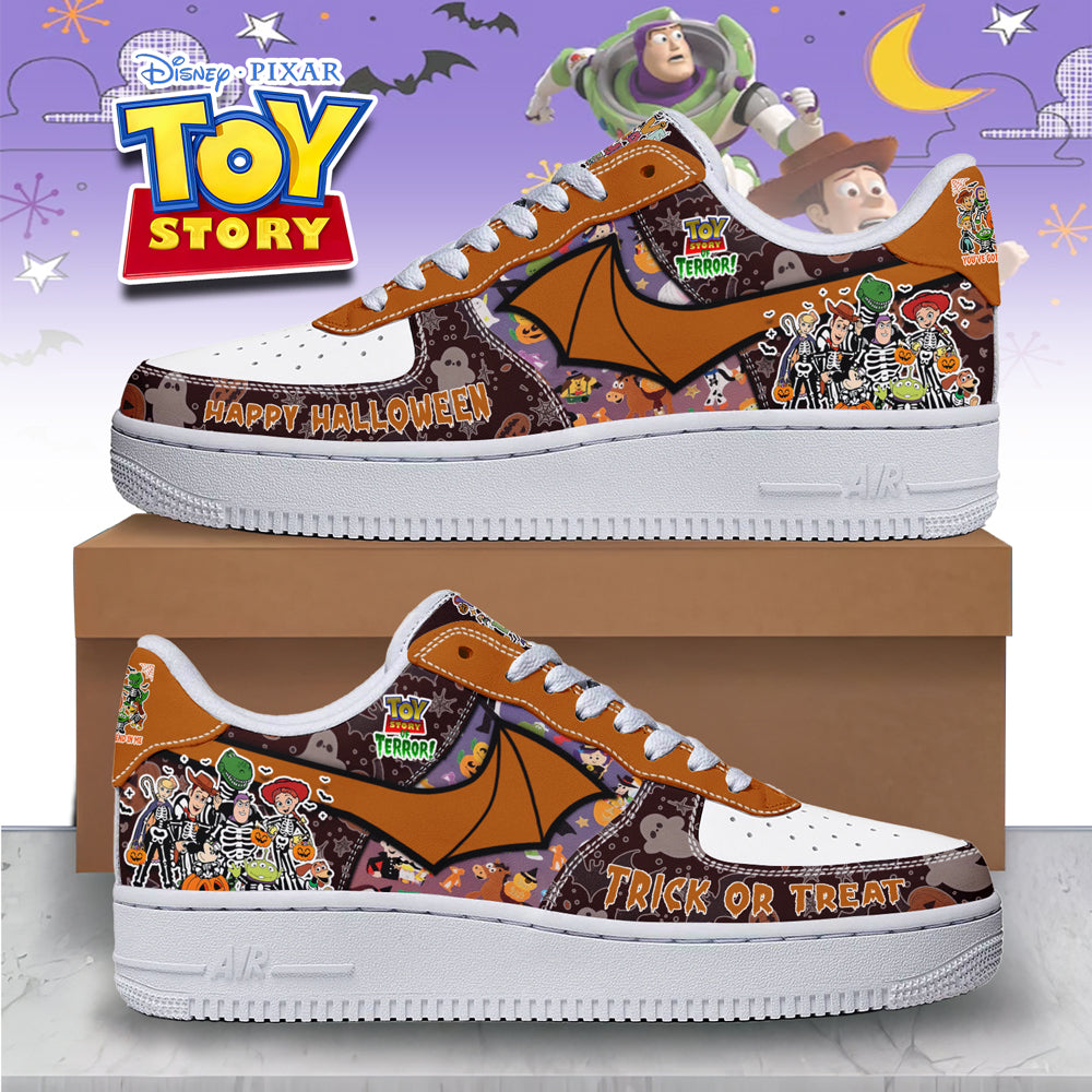 Ideafootwear Toy Story x Halloween Air Low-Top Sneakers Shoes For Men And Women 1