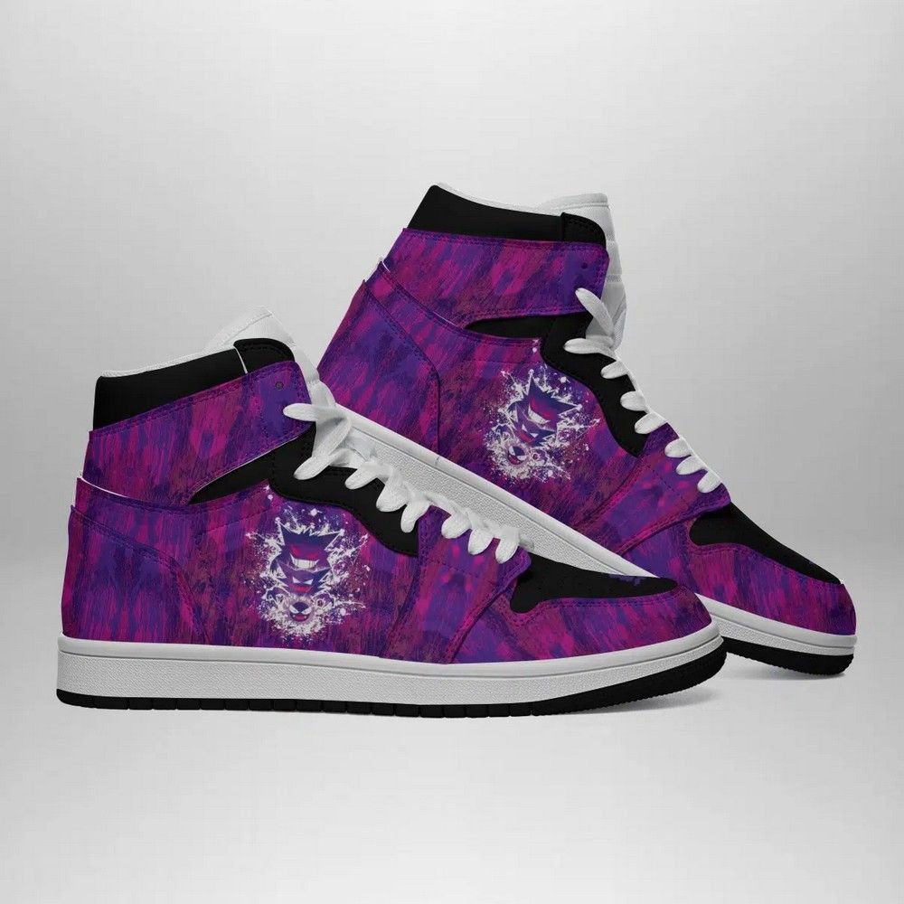 Ideafootwear Trippy Ghostly Pokemon  AJ1 High Sneakers Shoes For Men And Women