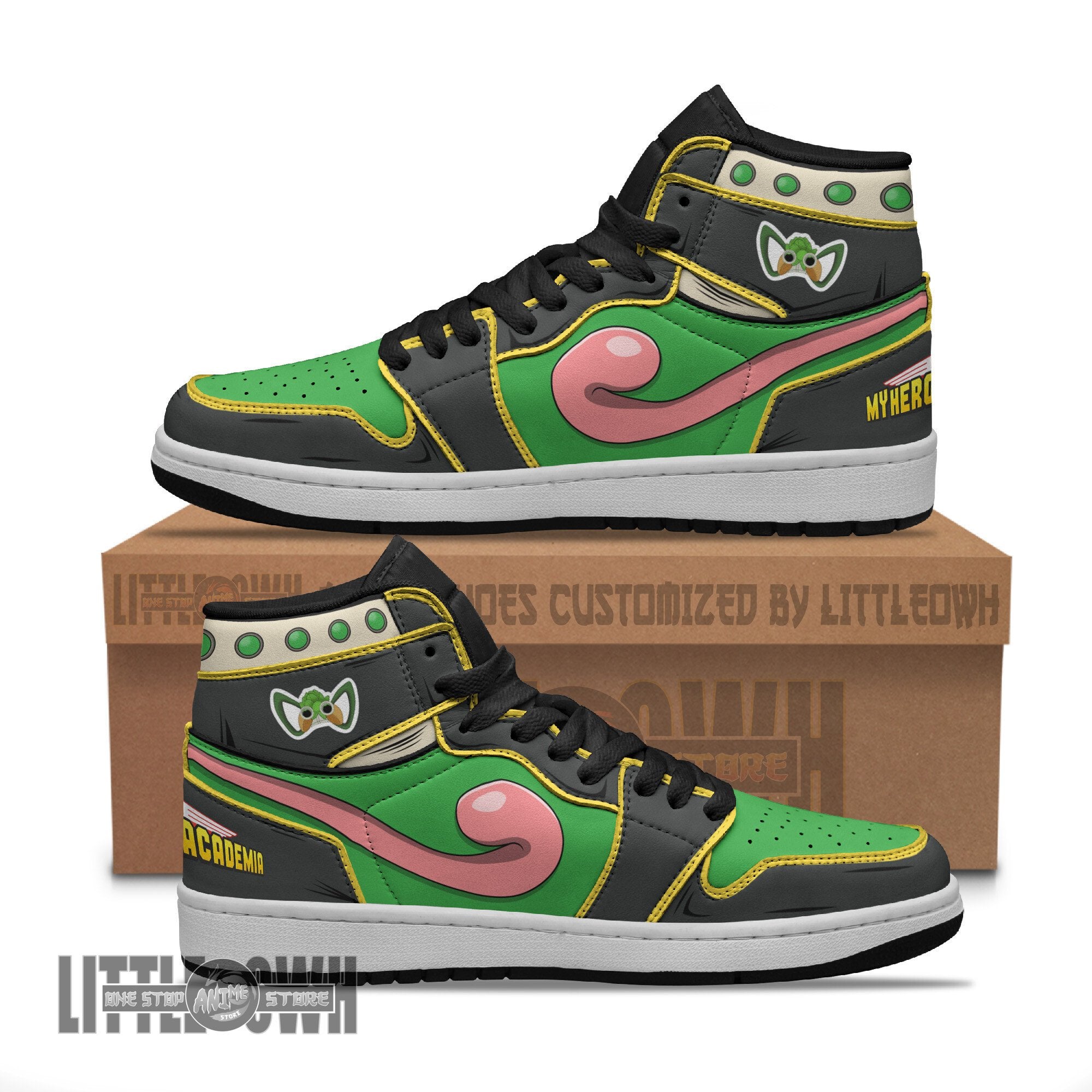 Ideafootwear Tsuyu Asui AJ1 High Sneakers Shoes For Men And Women