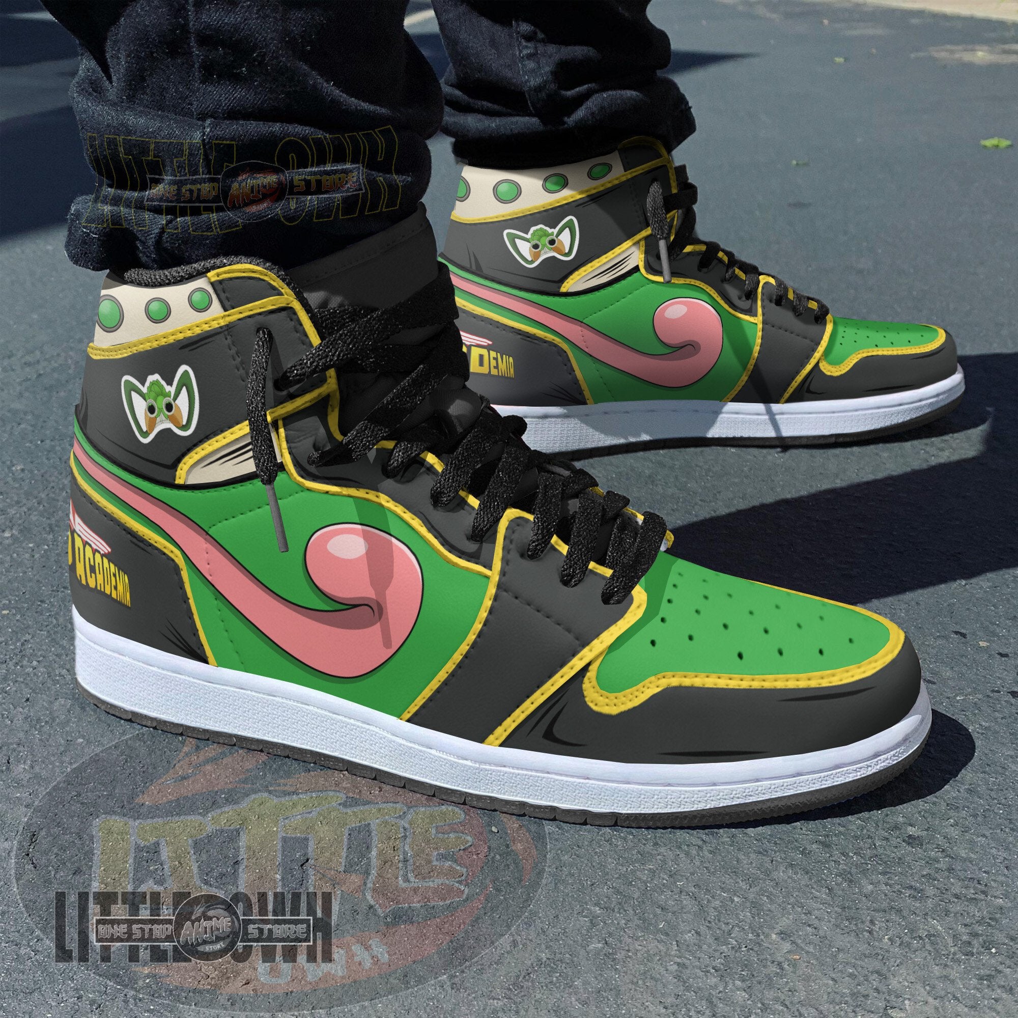 Ideafootwear Tsuyu Asui AJ1 High Sneakers Shoes For Men And Women