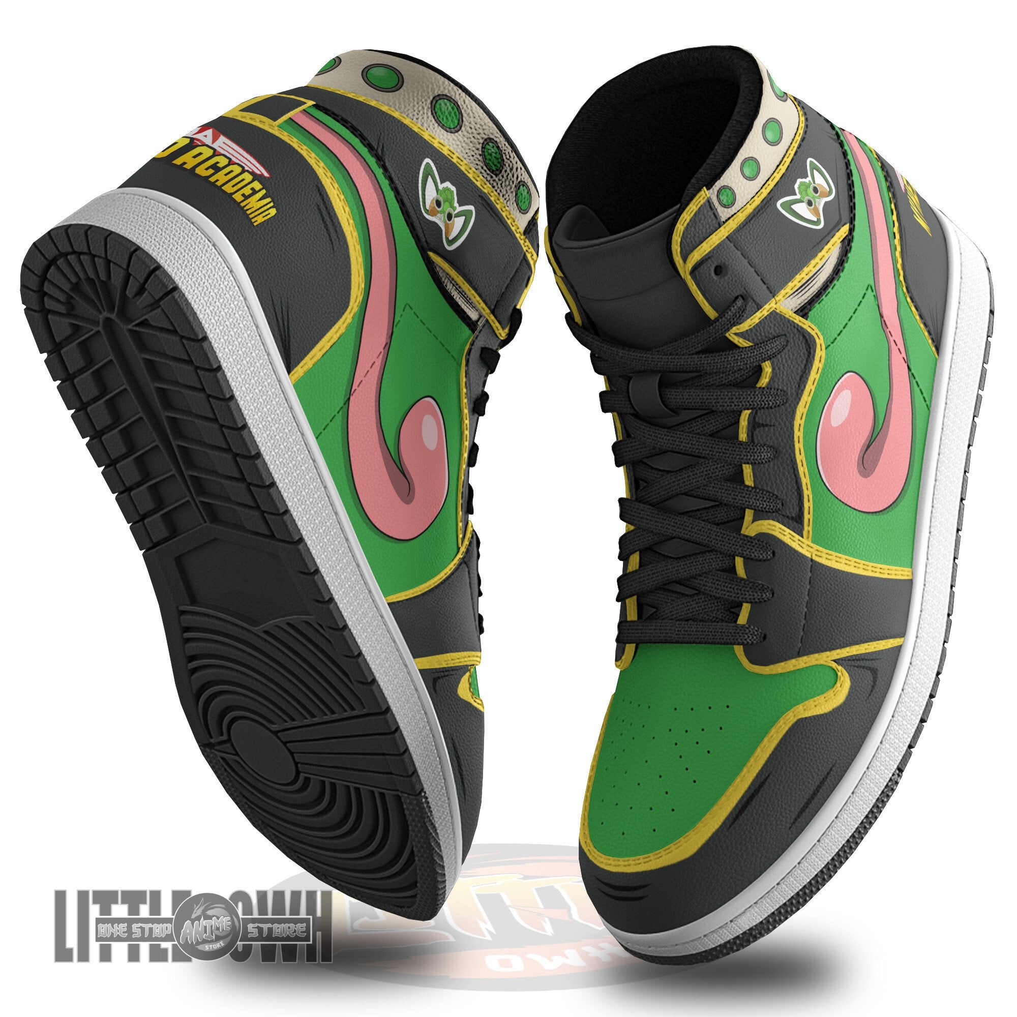 Ideafootwear Tsuyu Asui AJ1 High Sneakers Shoes For Men And Women
