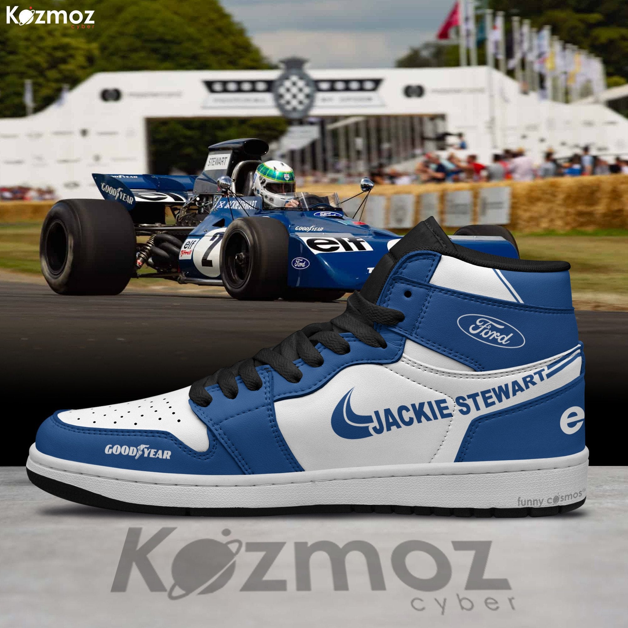 Ideafootwear Tyrrell Jackie Stewart AJ1 High Sneakers Shoes For Men And Women