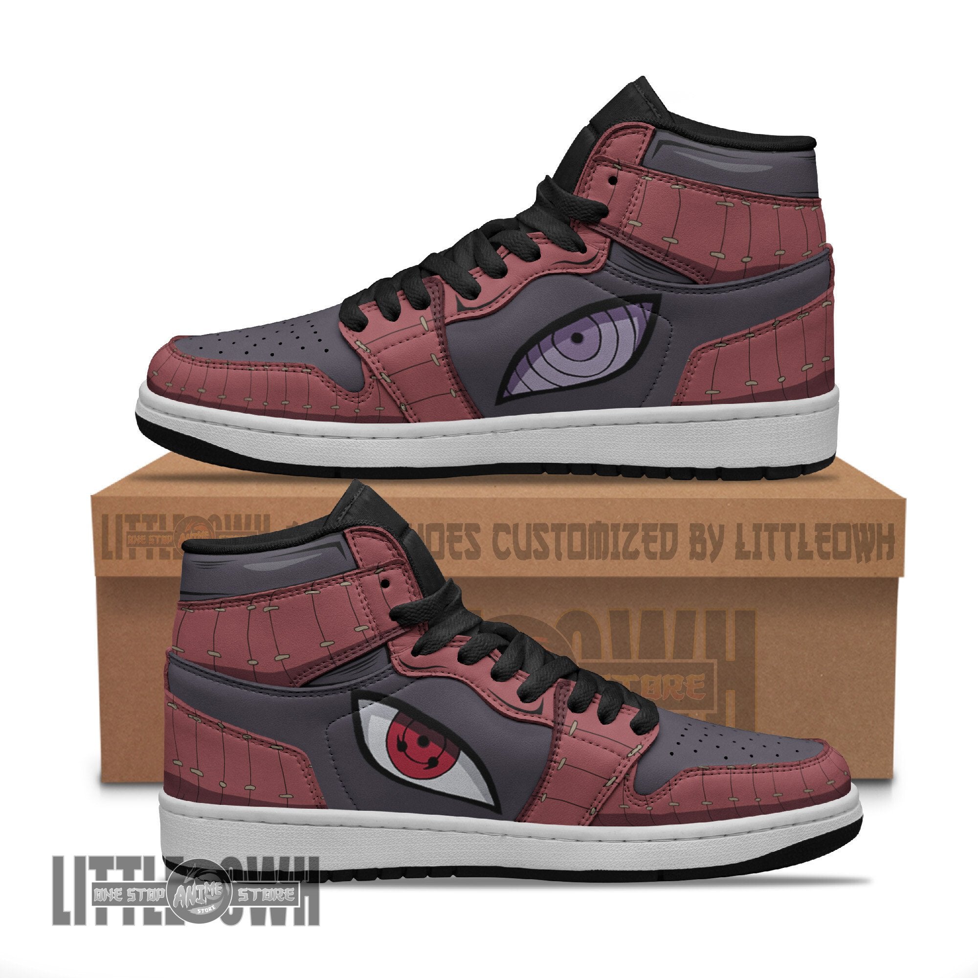 Ideafootwear Uchiha Madara AJ1 High Sneakers Shoes For Men And Women
