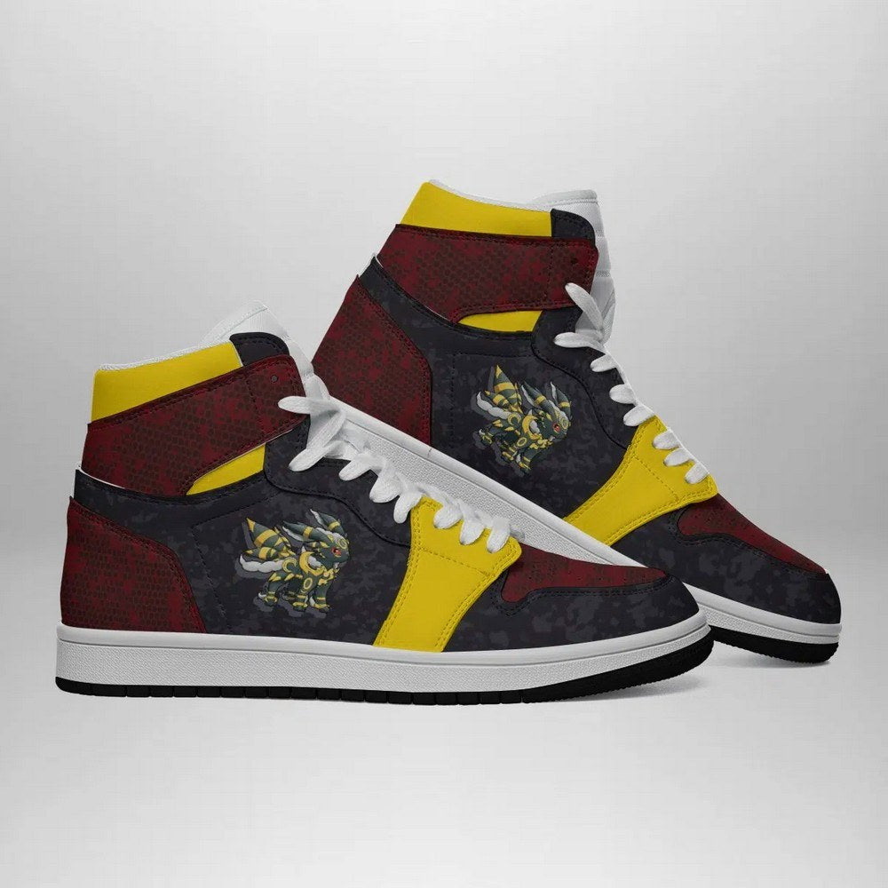 Ideafootwear Umbreon Attack Pokemon  AJ1 High Sneakers Shoes For Men And Women