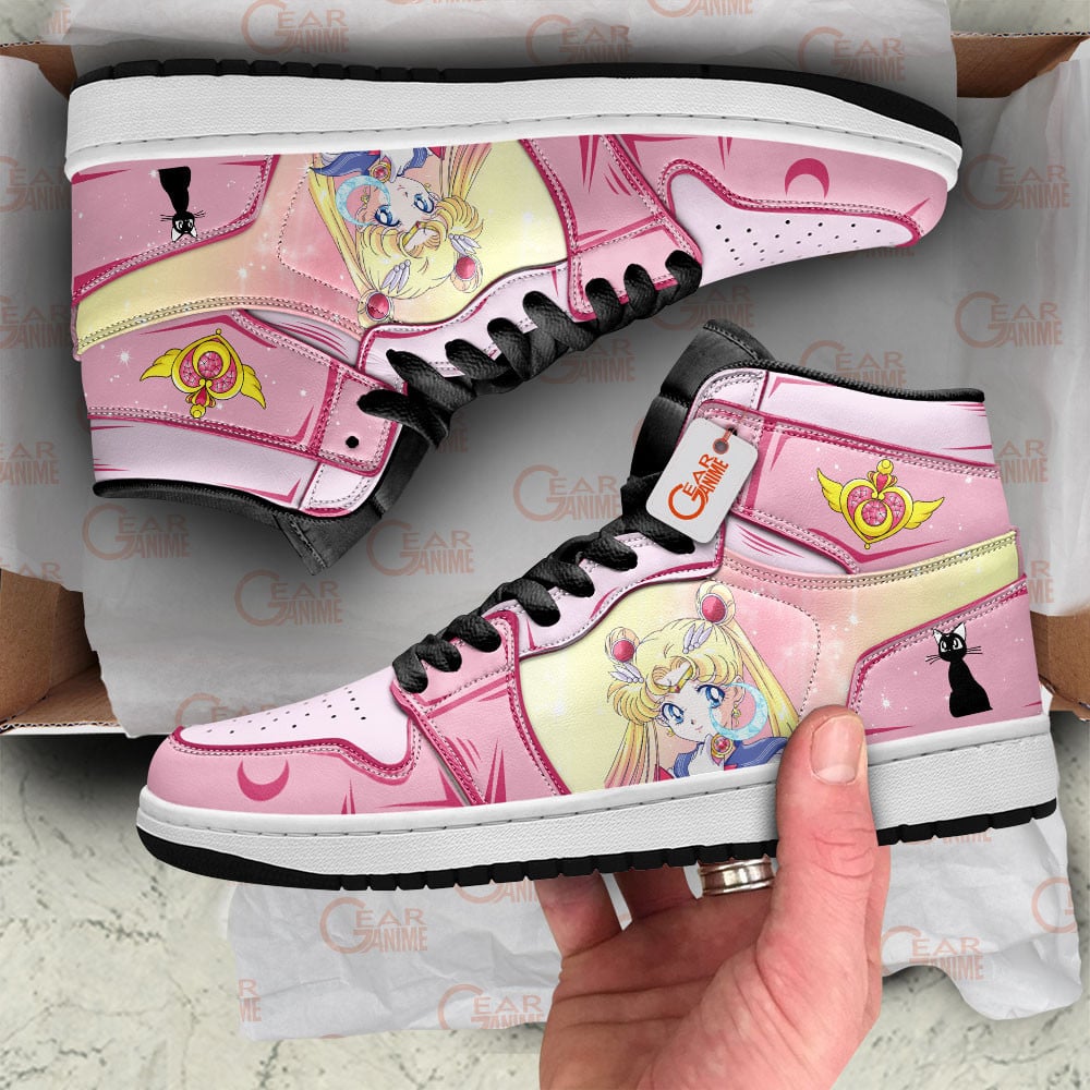 Ideafootwear Usagi Tsukino AJ1 High Sneakers Shoes For Men And Women
