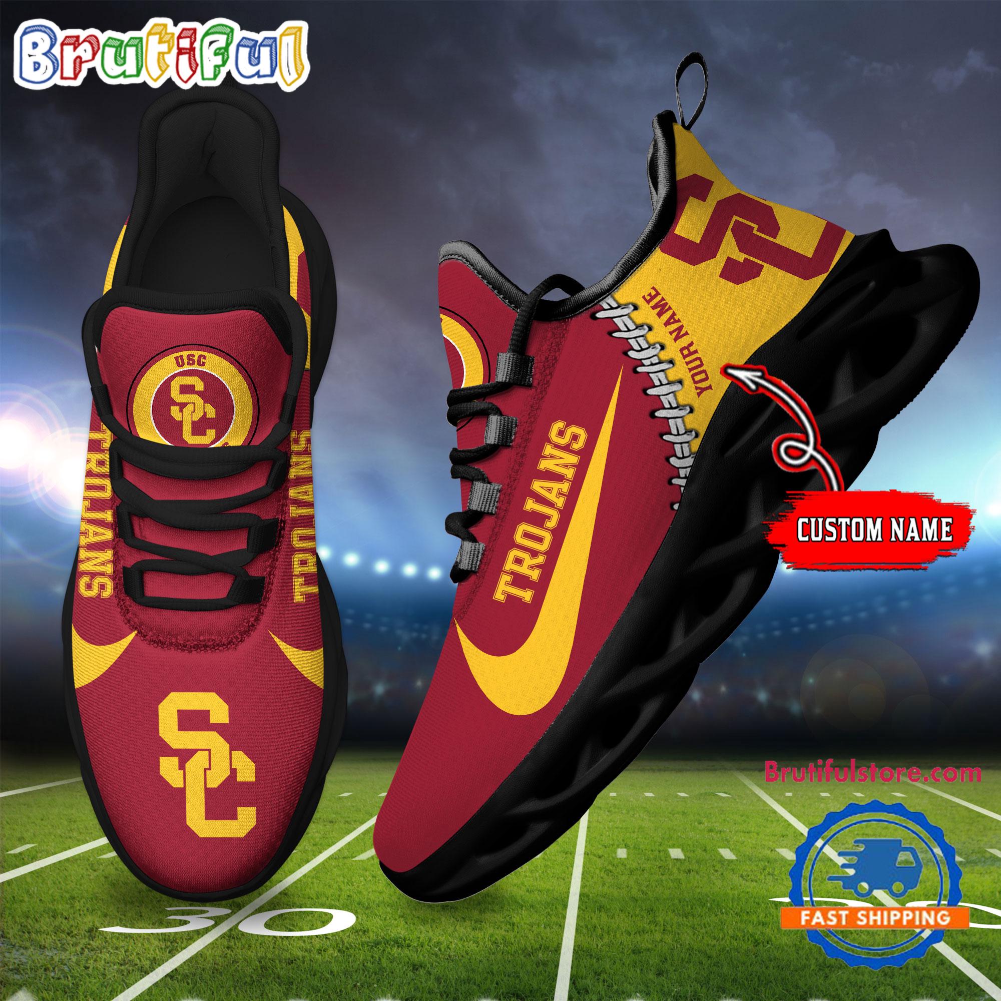 Ideafootwear USC Trojans Max Soul Shoes Sneakers For Men And Women