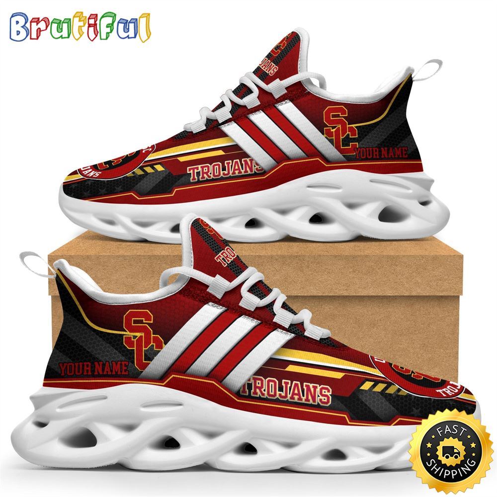 Ideafootwear USC Trojans Max Soul Shoes Sneakers For Men And Women