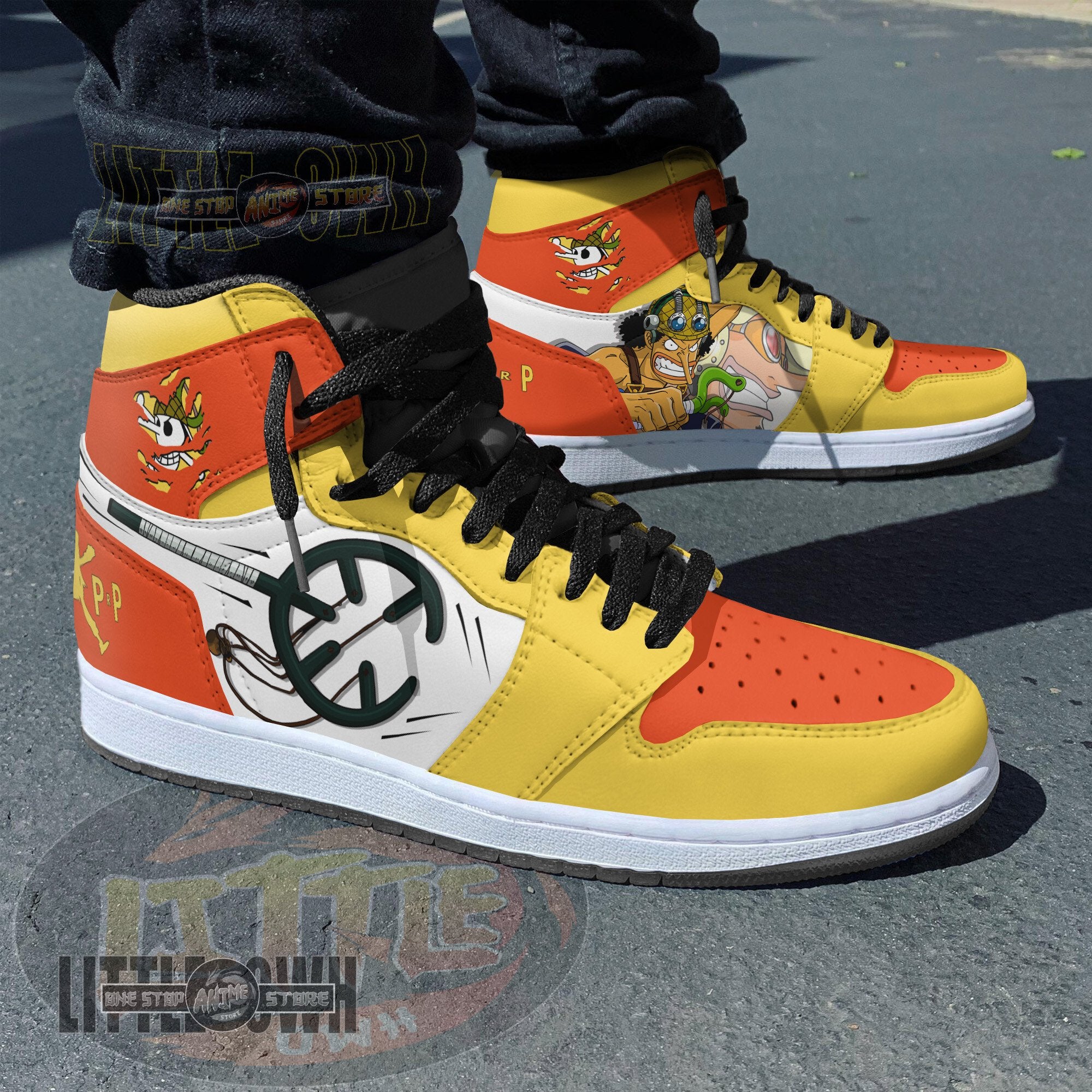 Ideafootwear Usopp AJ1 High Sneakers Shoes For Men And Women