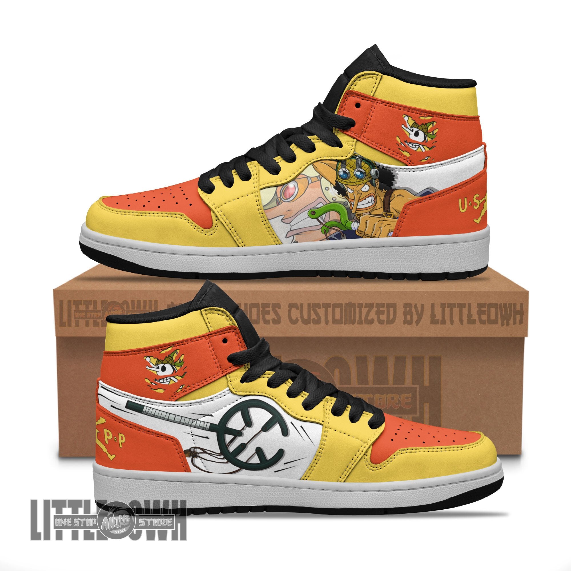 Ideafootwear Usopp AJ1 High Sneakers Shoes For Men And Women