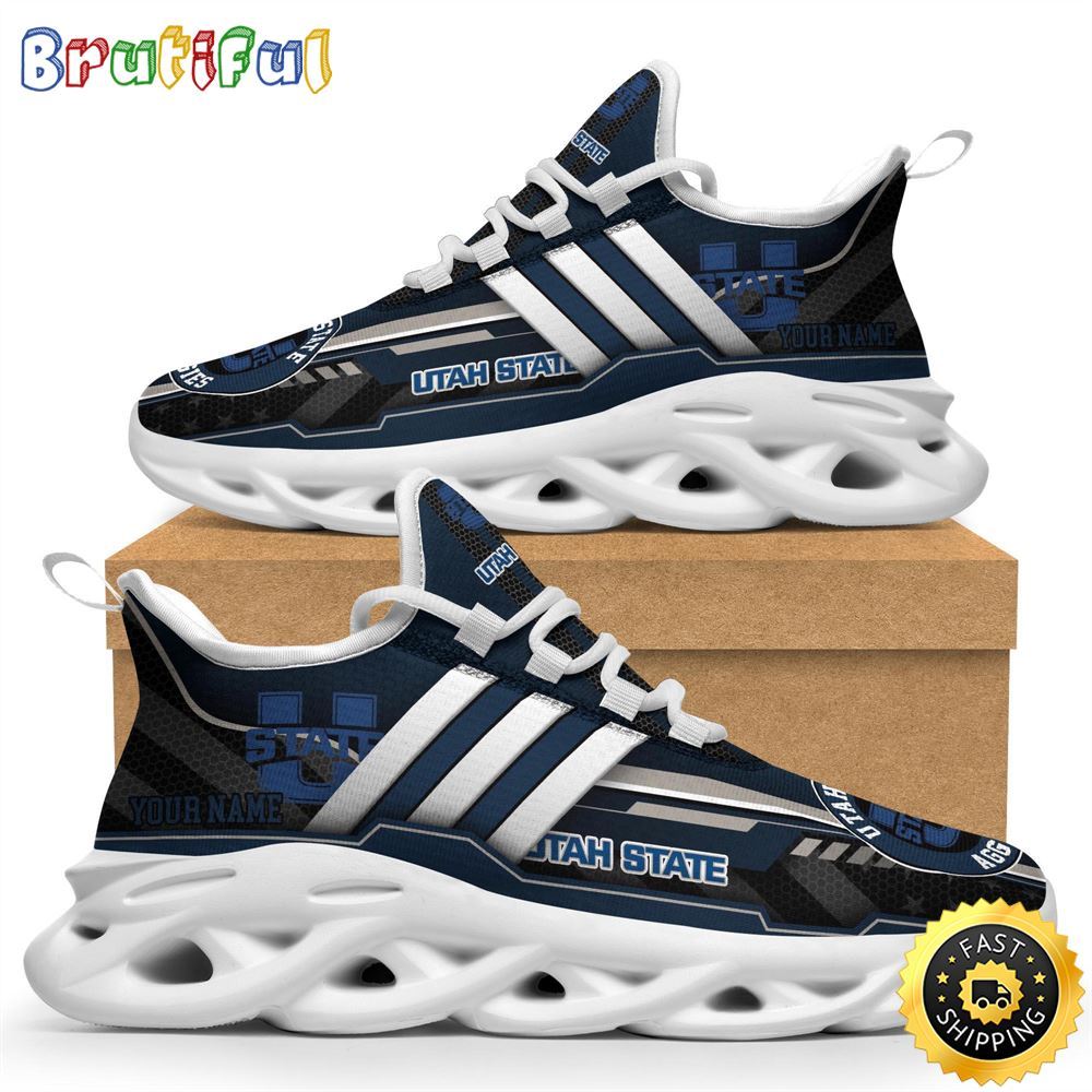 Ideafootwear Utah State Aggies Max Soul Shoes Sneakers For Men And Women