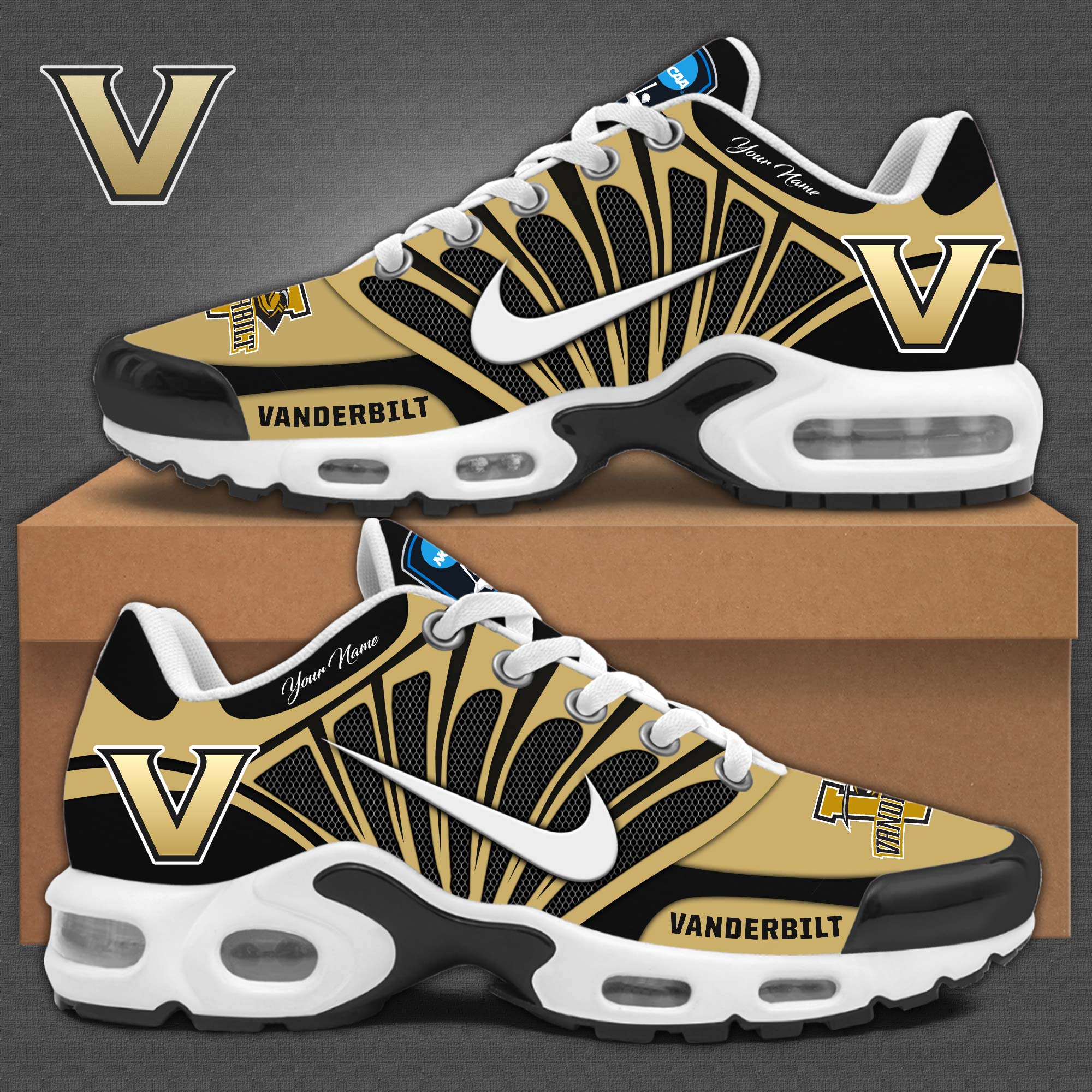 Ideafootwear Vanderbilt Commodores TN Shoes Sneakers For Men And Women
