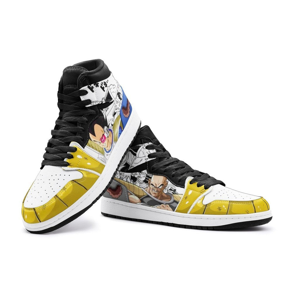 Ideafootwear Vegeta And Nappa Dragon Ball Z AJ1 High Sneakers Shoes For Men And Women