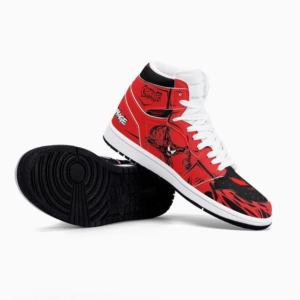 Ideafootwear Venom Carnage AJ1 High Sneakers Shoes For Men And Women