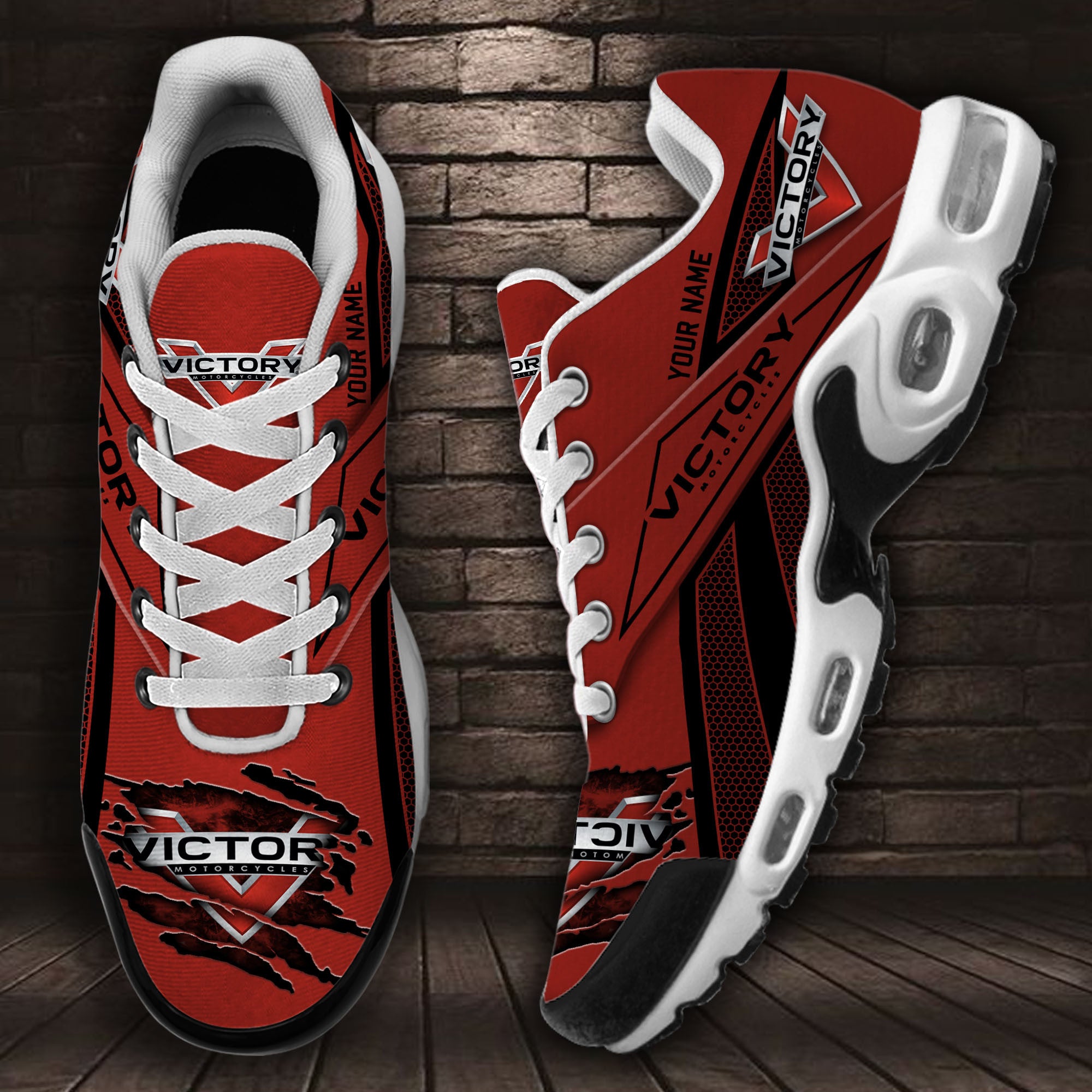 Ideafootwear Victory Motorcycles TN Shoes Sneakers For Men And Women