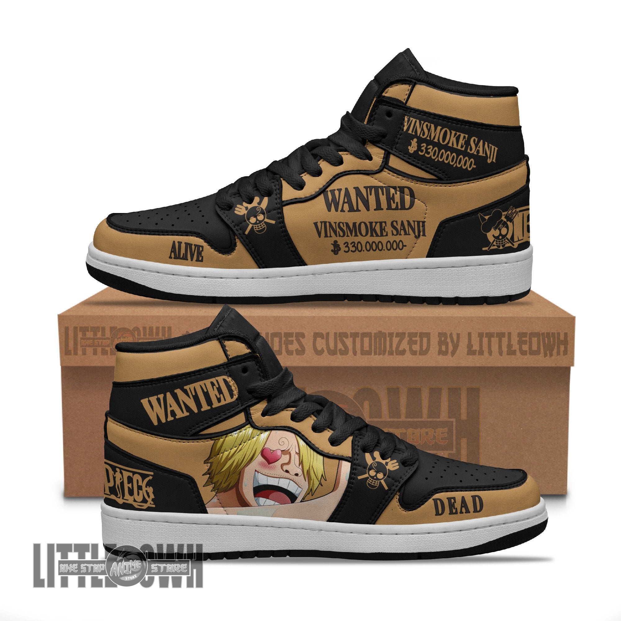 Ideafootwear Vinsmoke Sanji AJ1 High Sneakers Shoes For Men And Women