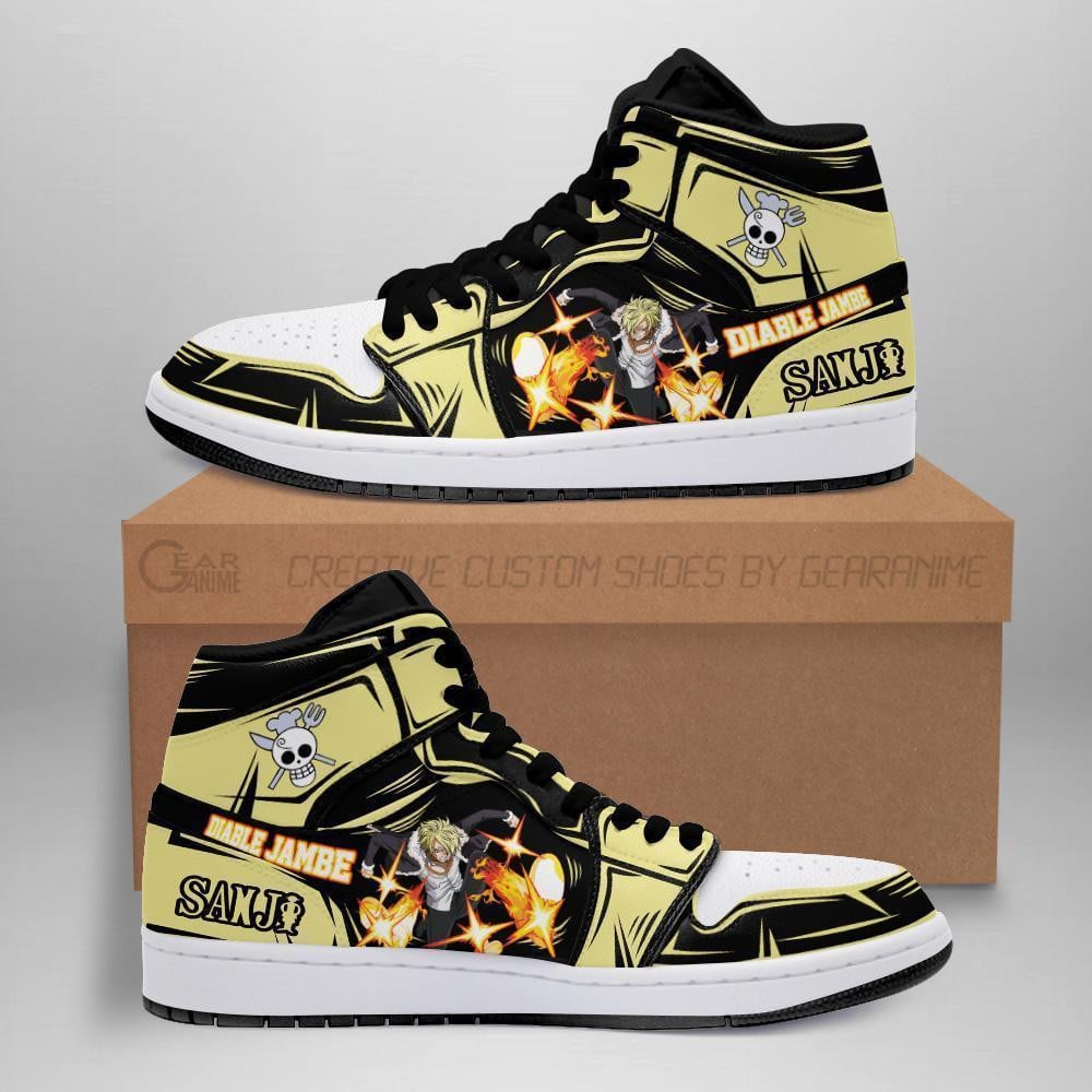 Ideafootwear Vinsmoke Sanji AJ1 High Sneakers Shoes For Men And Women