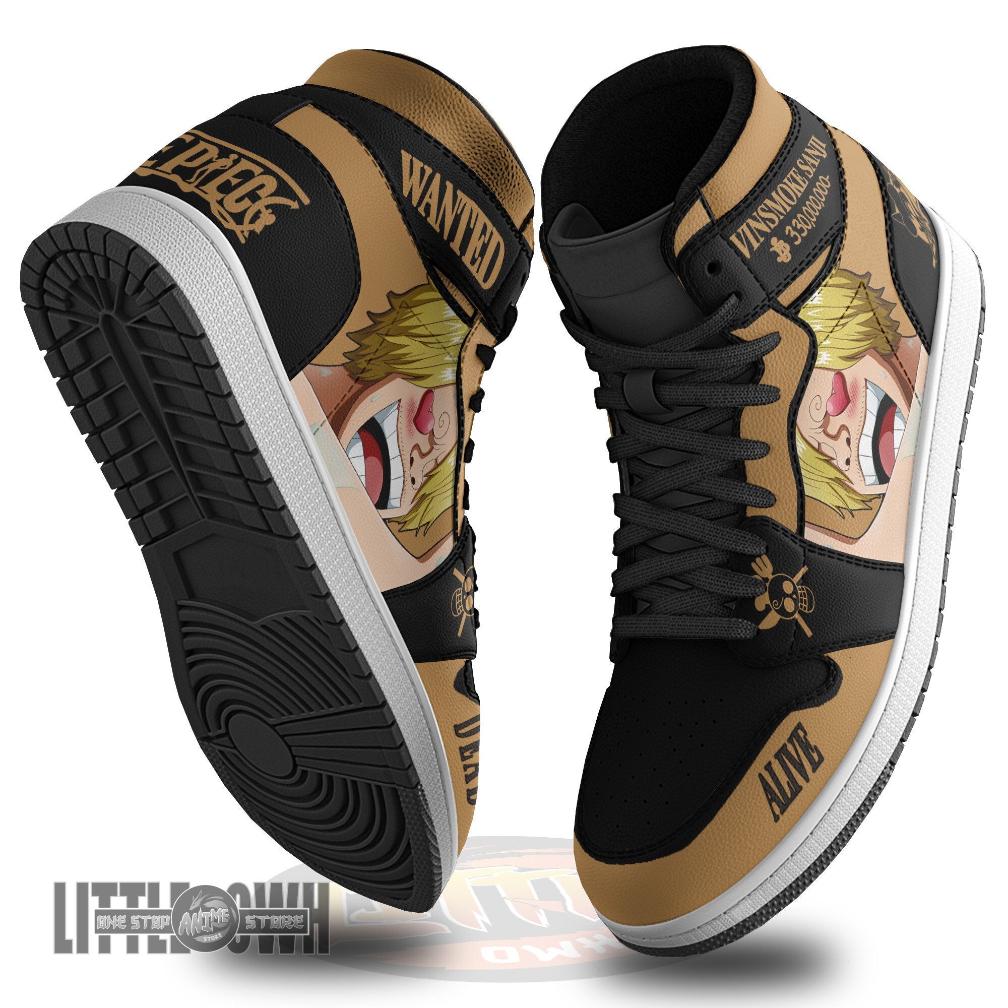 Ideafootwear Vinsmoke Sanji AJ1 High Sneakers Shoes For Men And Women
