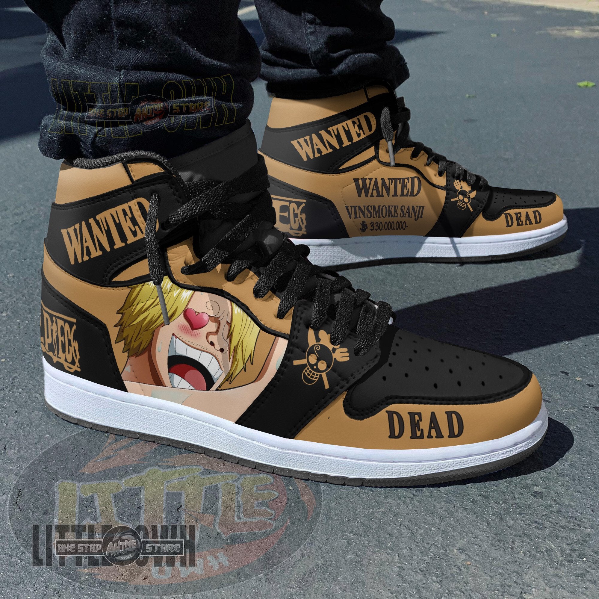 Ideafootwear Vinsmoke Sanji AJ1 High Sneakers Shoes For Men And Women